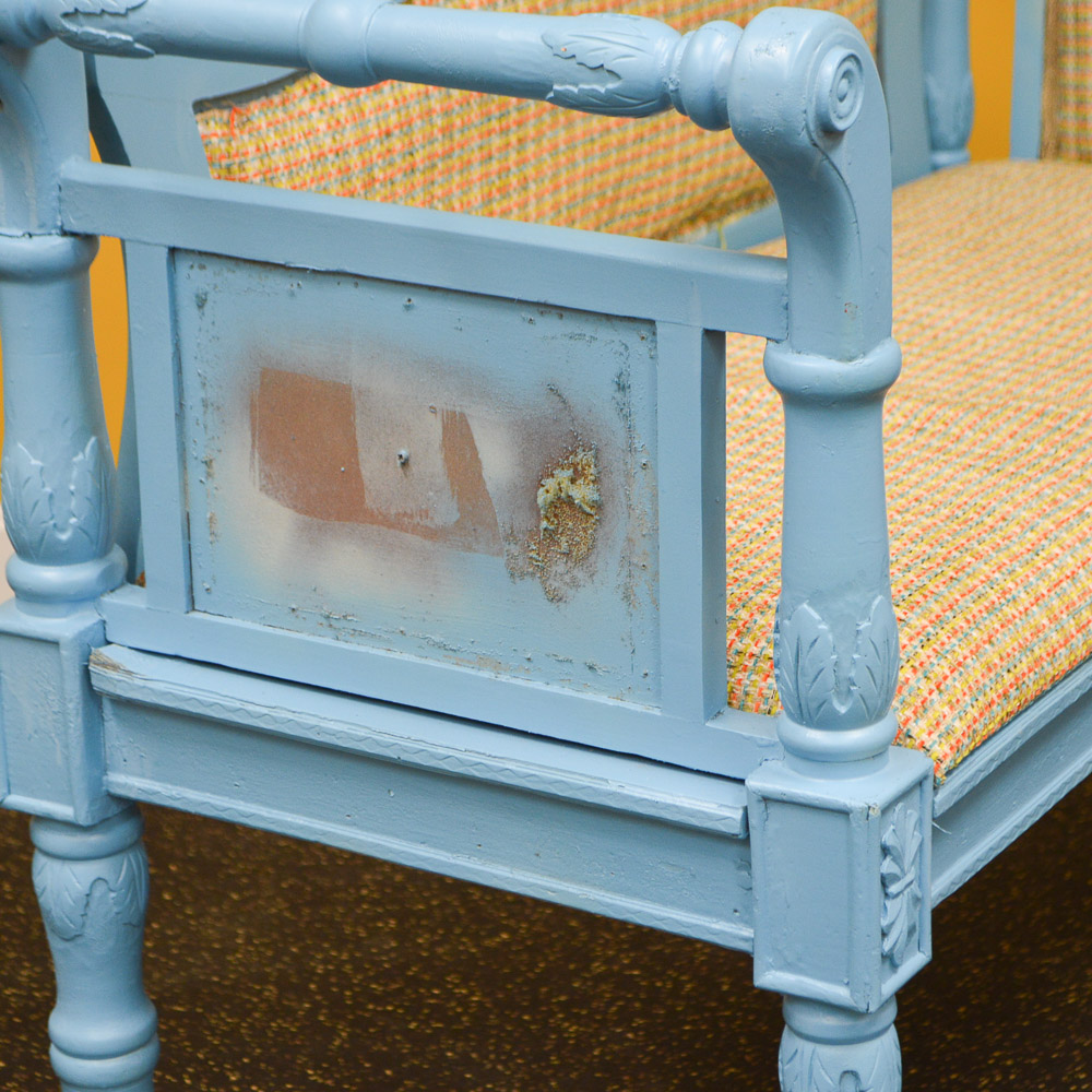 Vintage Painted Settee Bench