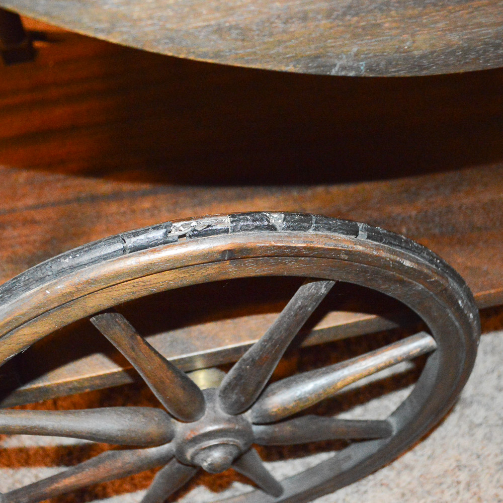Early 20th Century Mahogany Tea Cart