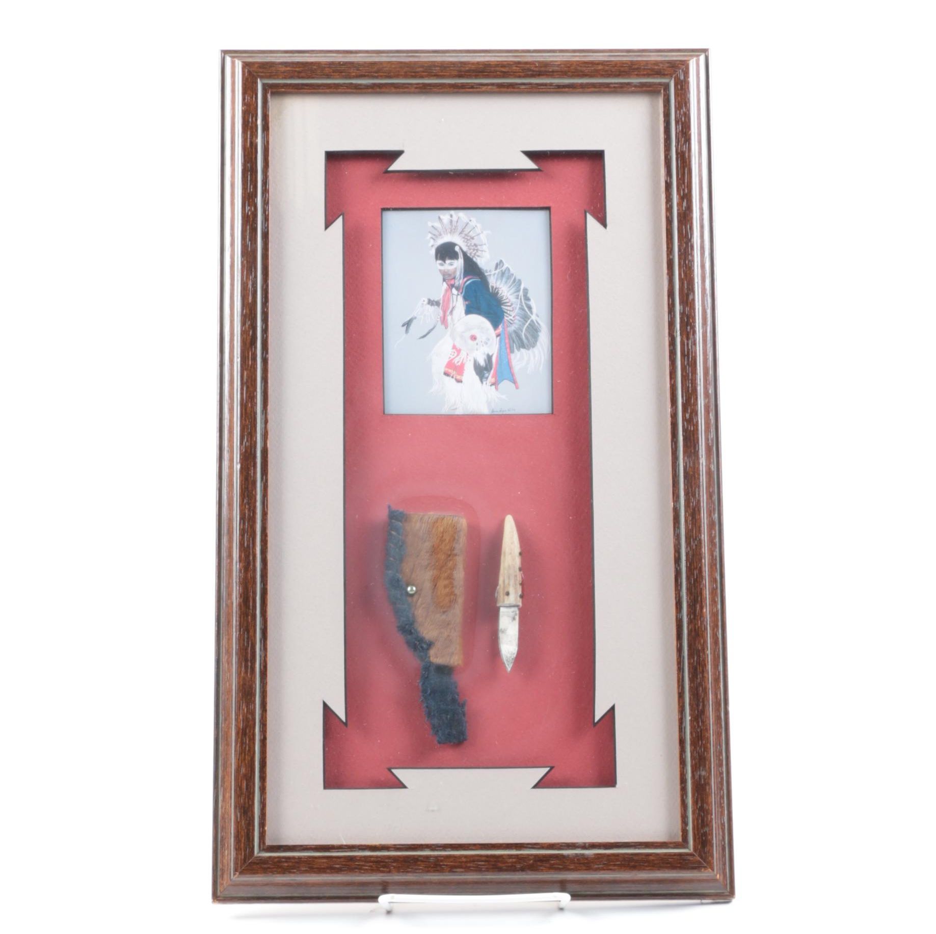 Offset Lithograph after Alicia Ayers with Artifacts