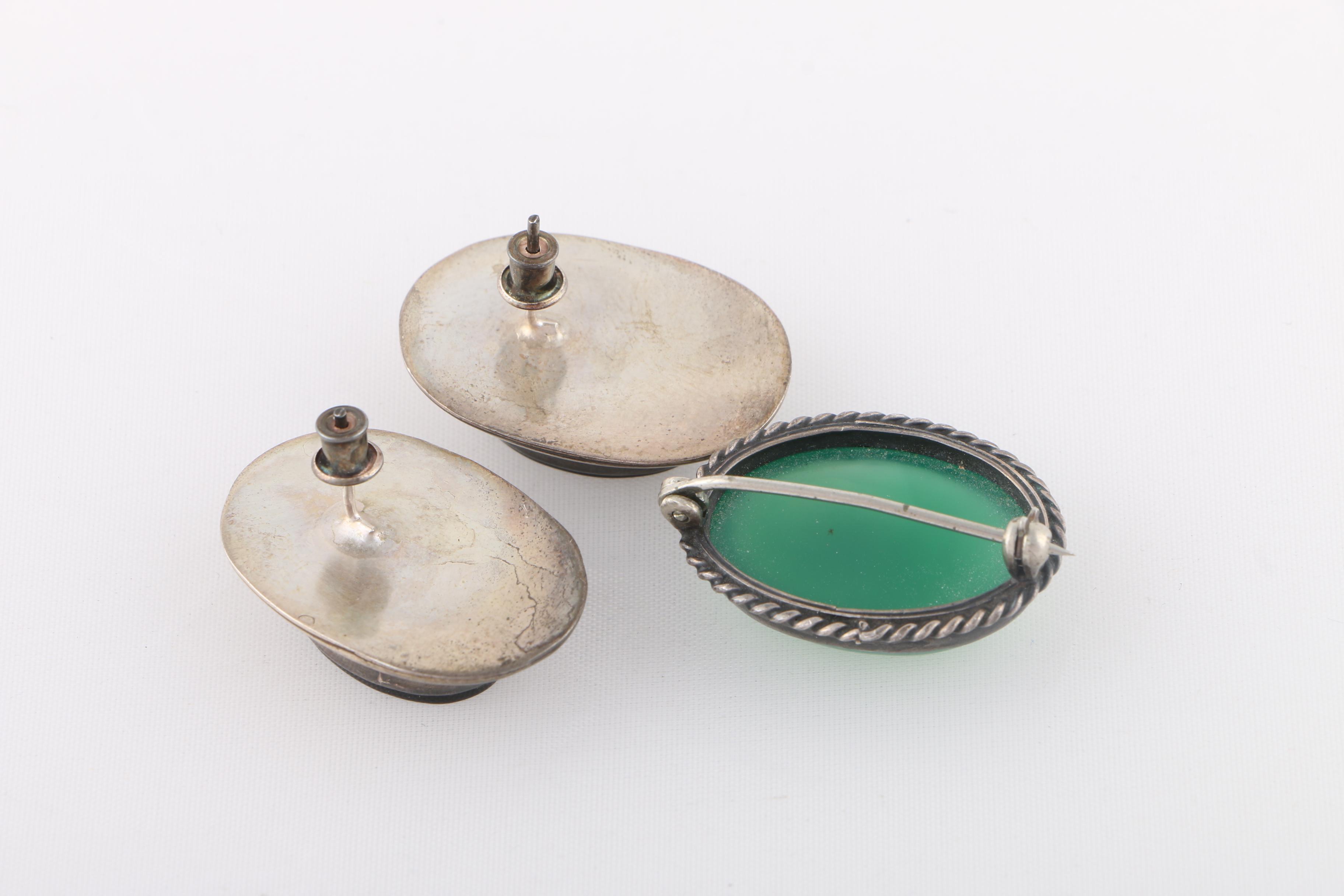 Sterling Silver Jewelry Featuring Silver Wedgwood Cameo Earrings