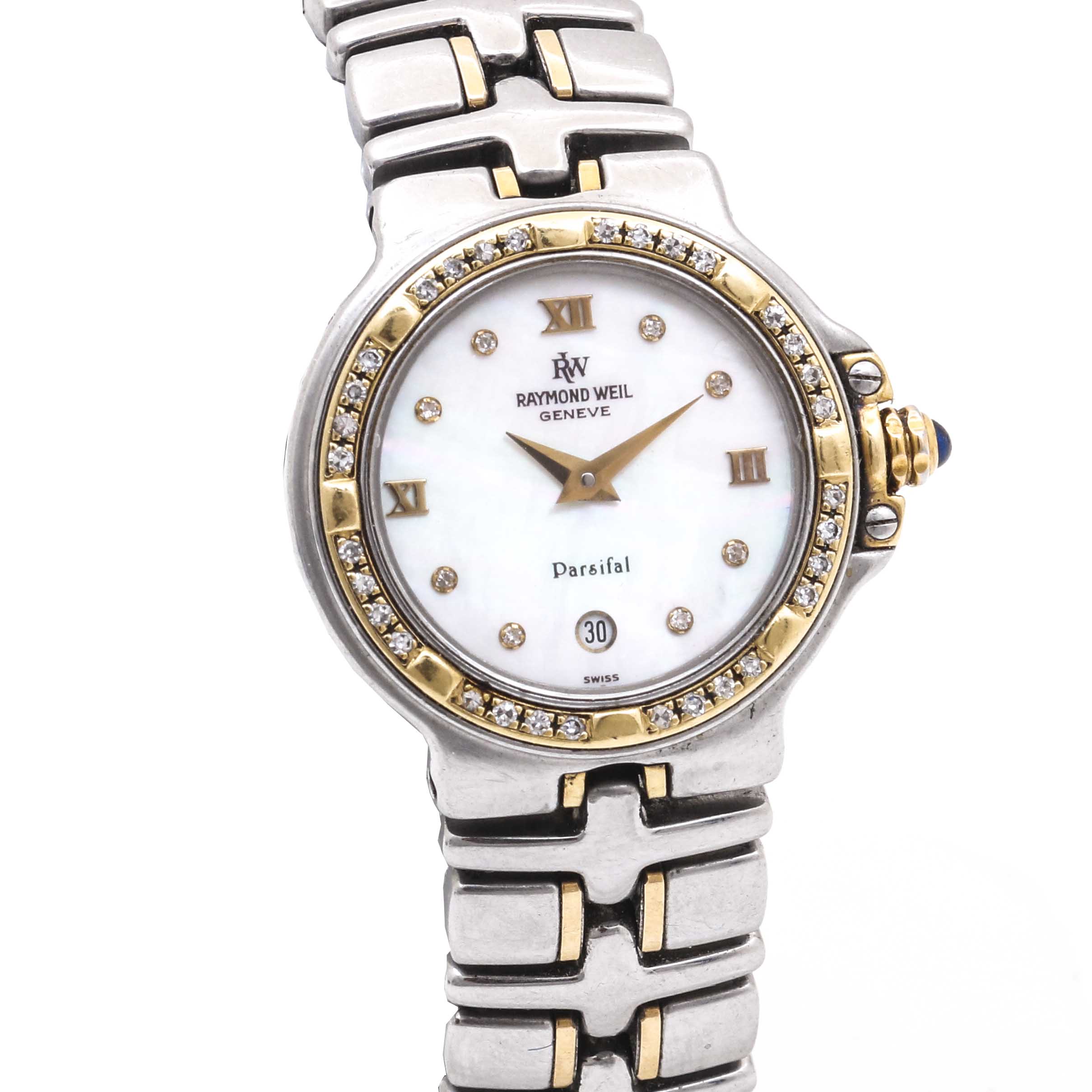 Raymond Weil “Parsifal” 18K, Stainless Steel and Diamond Watch