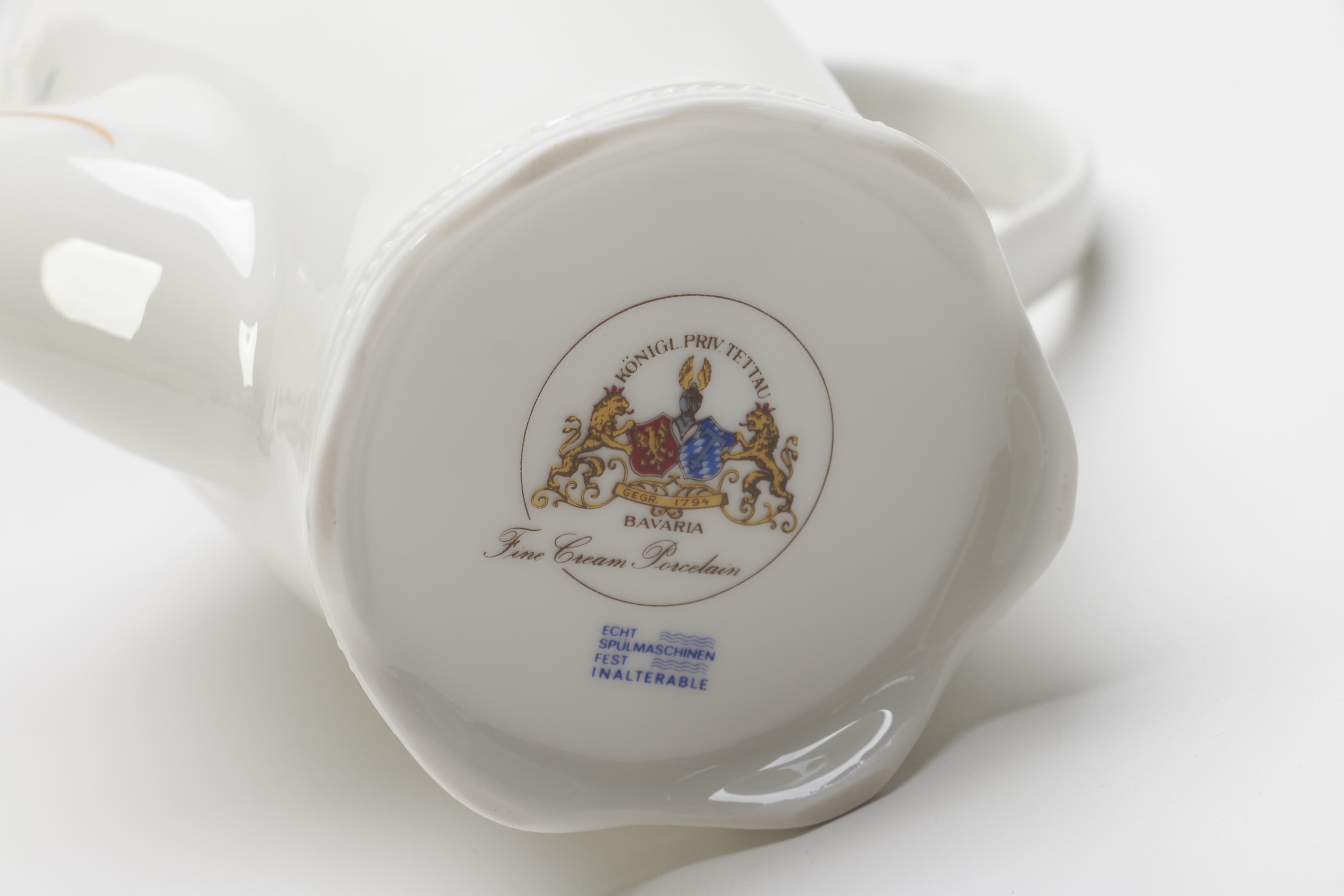 Königlich Tettau Porcelain Coffee Service