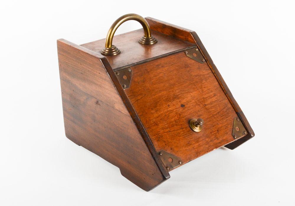 Vintage Wooden Coal Scuttle