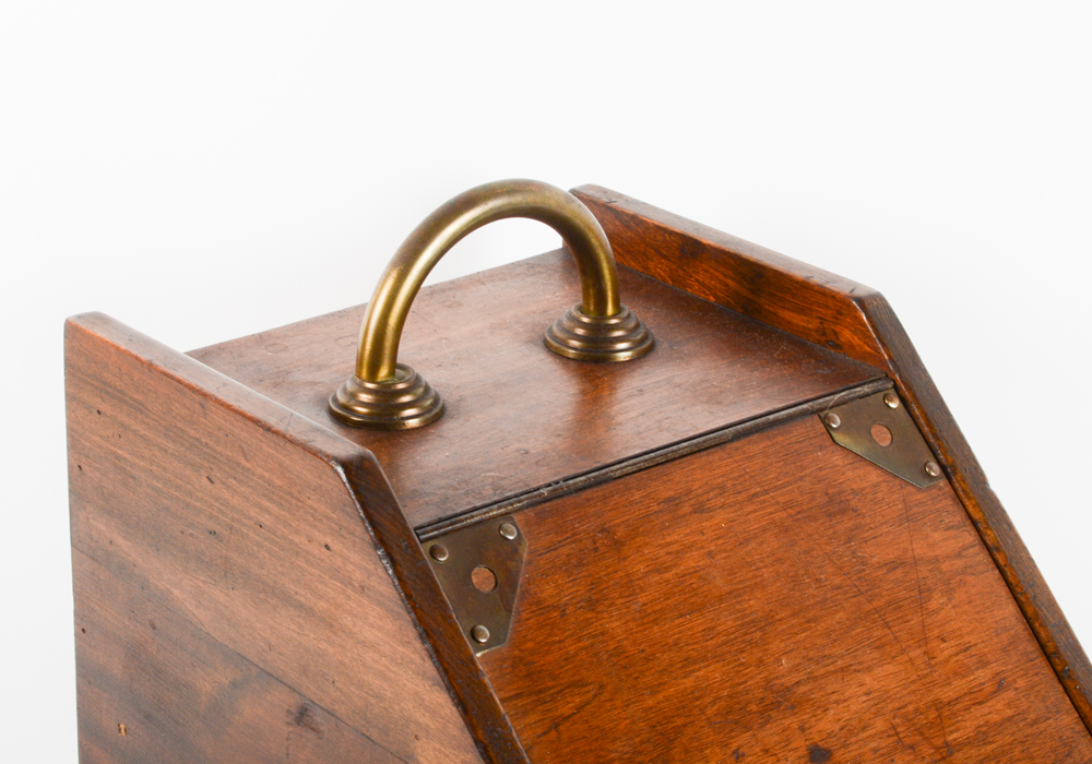 Vintage Wooden Coal Scuttle