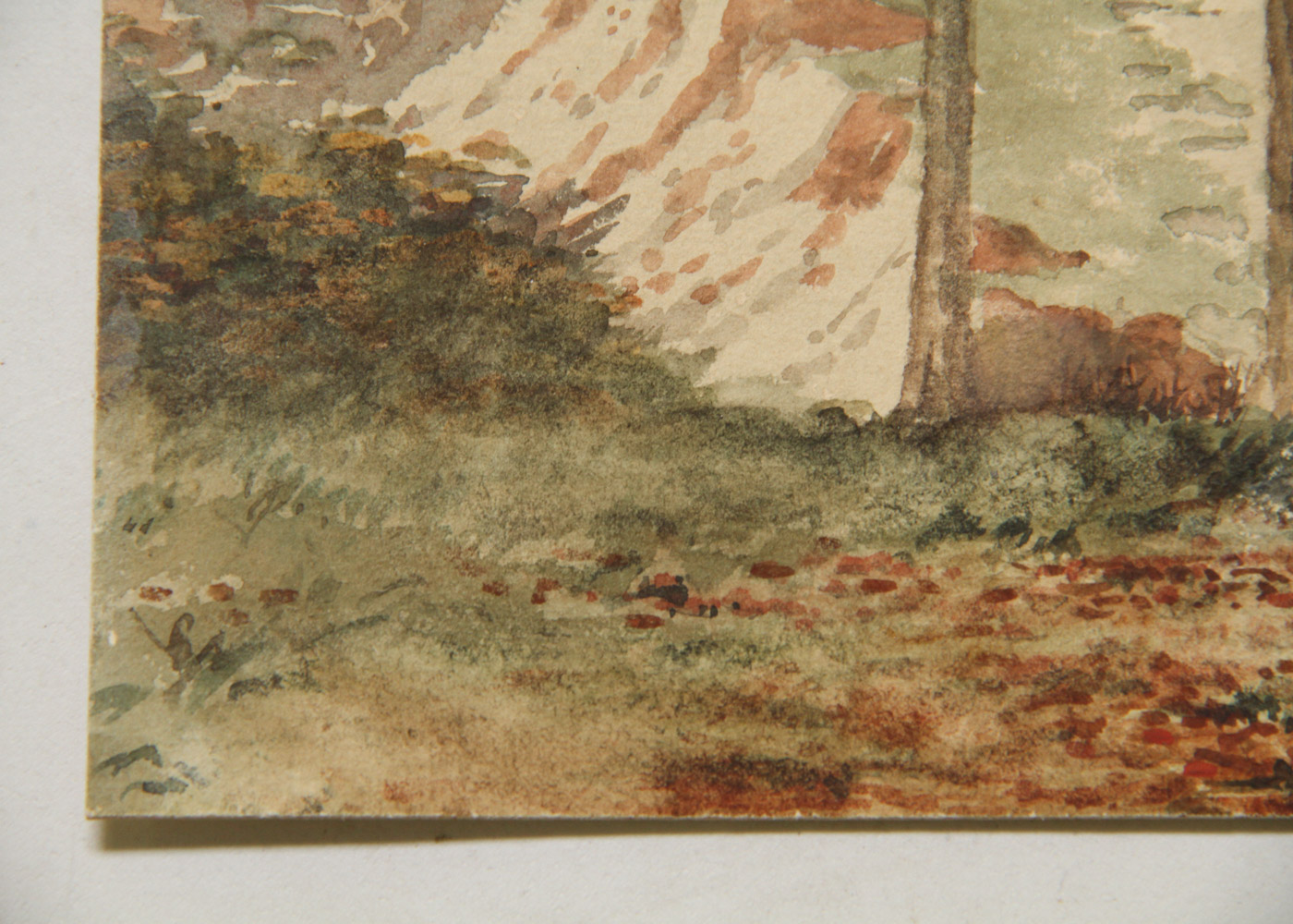 W. Freelto Watercolor Painting on Paperboard "Autumn, Near Strawberry Hill"