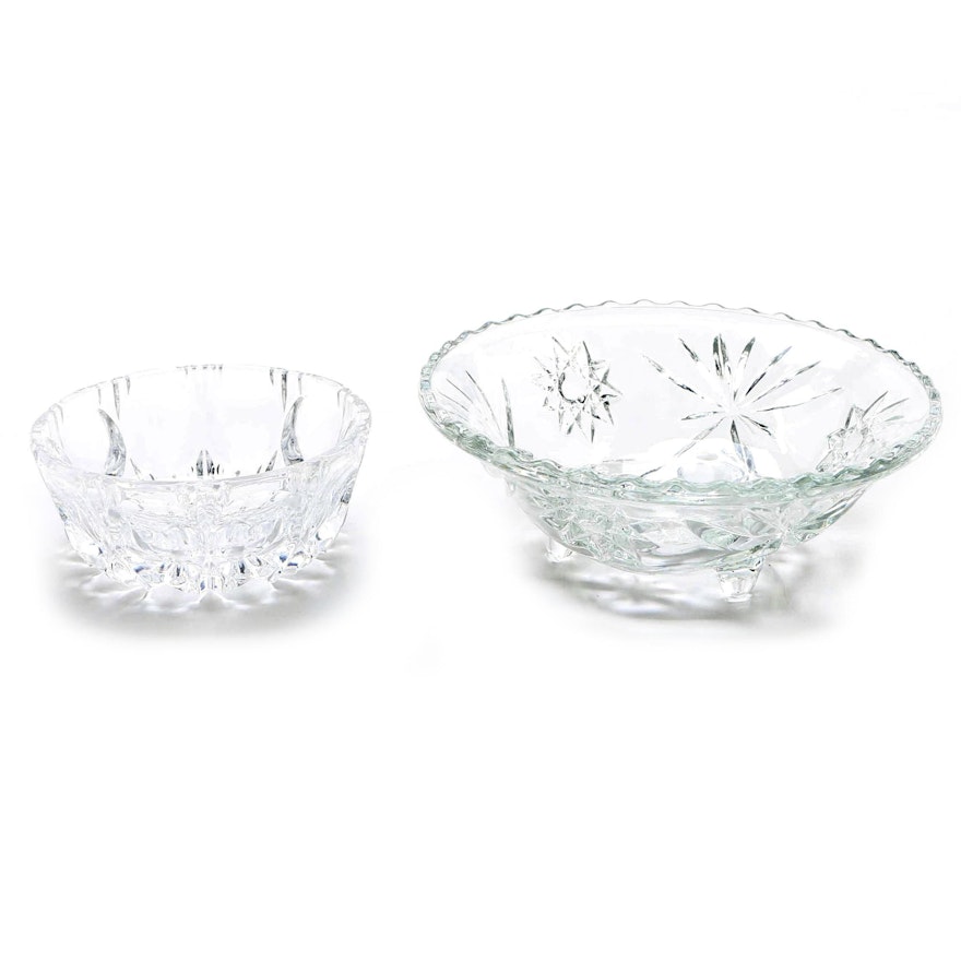 Cut Glass Bowls Featuring Anchor Hocking