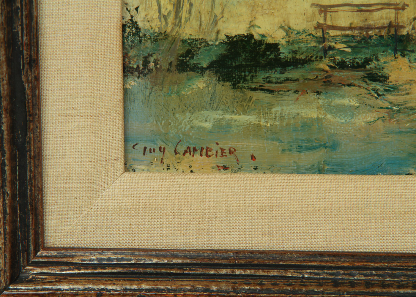 Guy Cambier Oil Painting on Canvas "View of Paris"