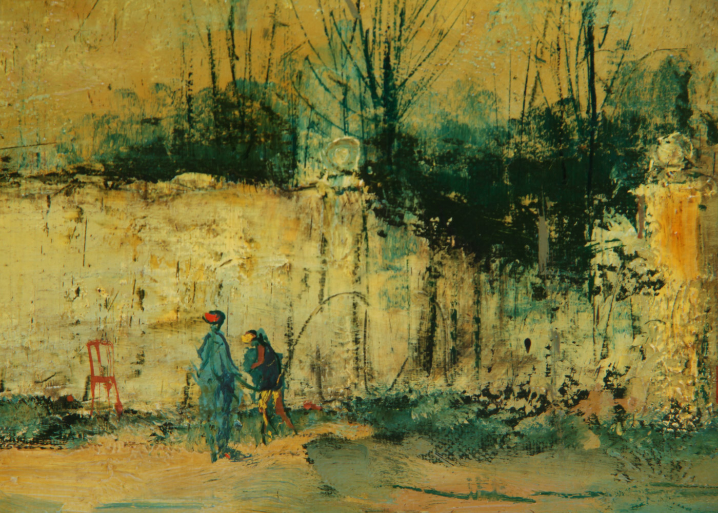 Guy Cambier Oil Painting on Canvas "View of Paris"