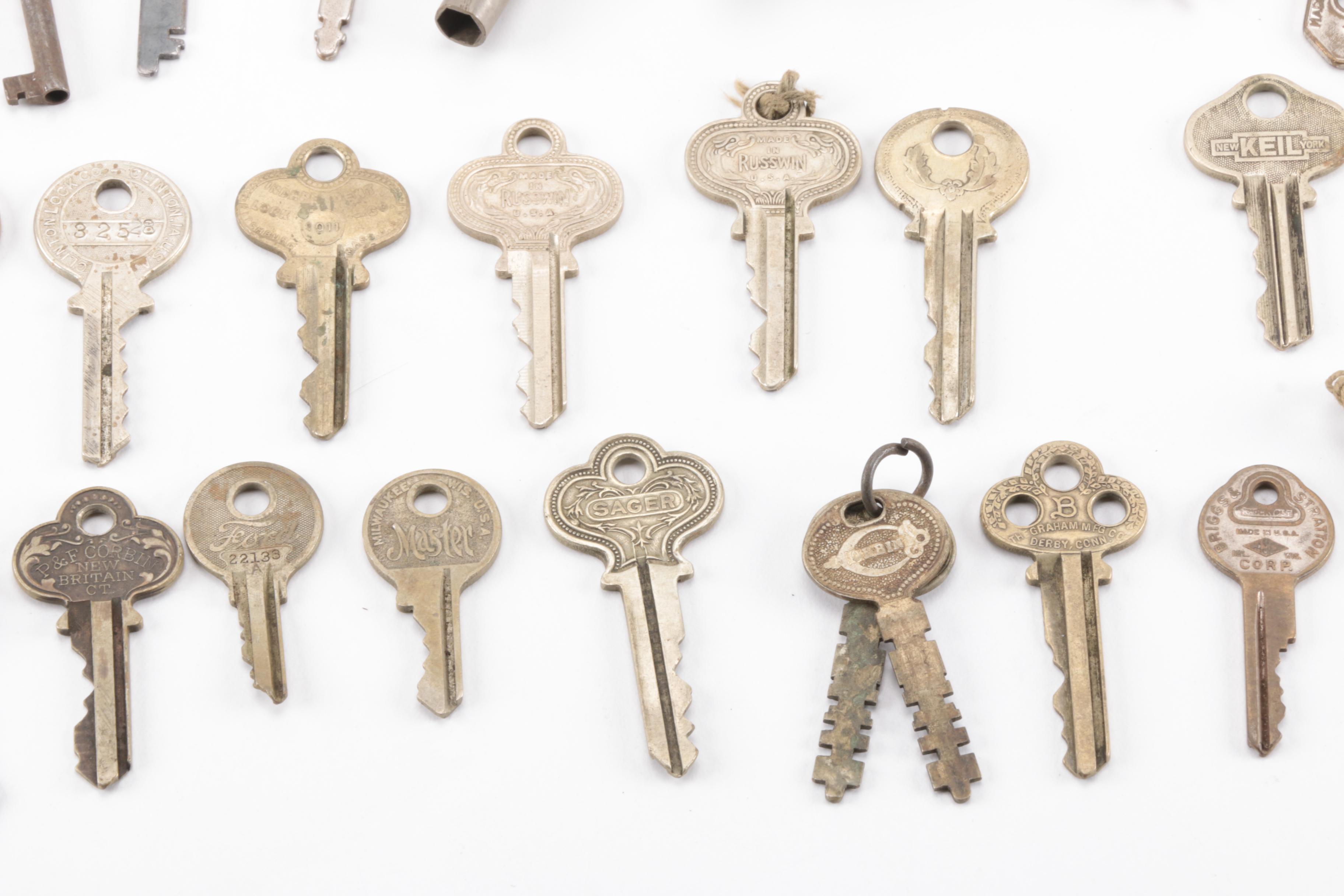Collection of Antique and Vintage Keys