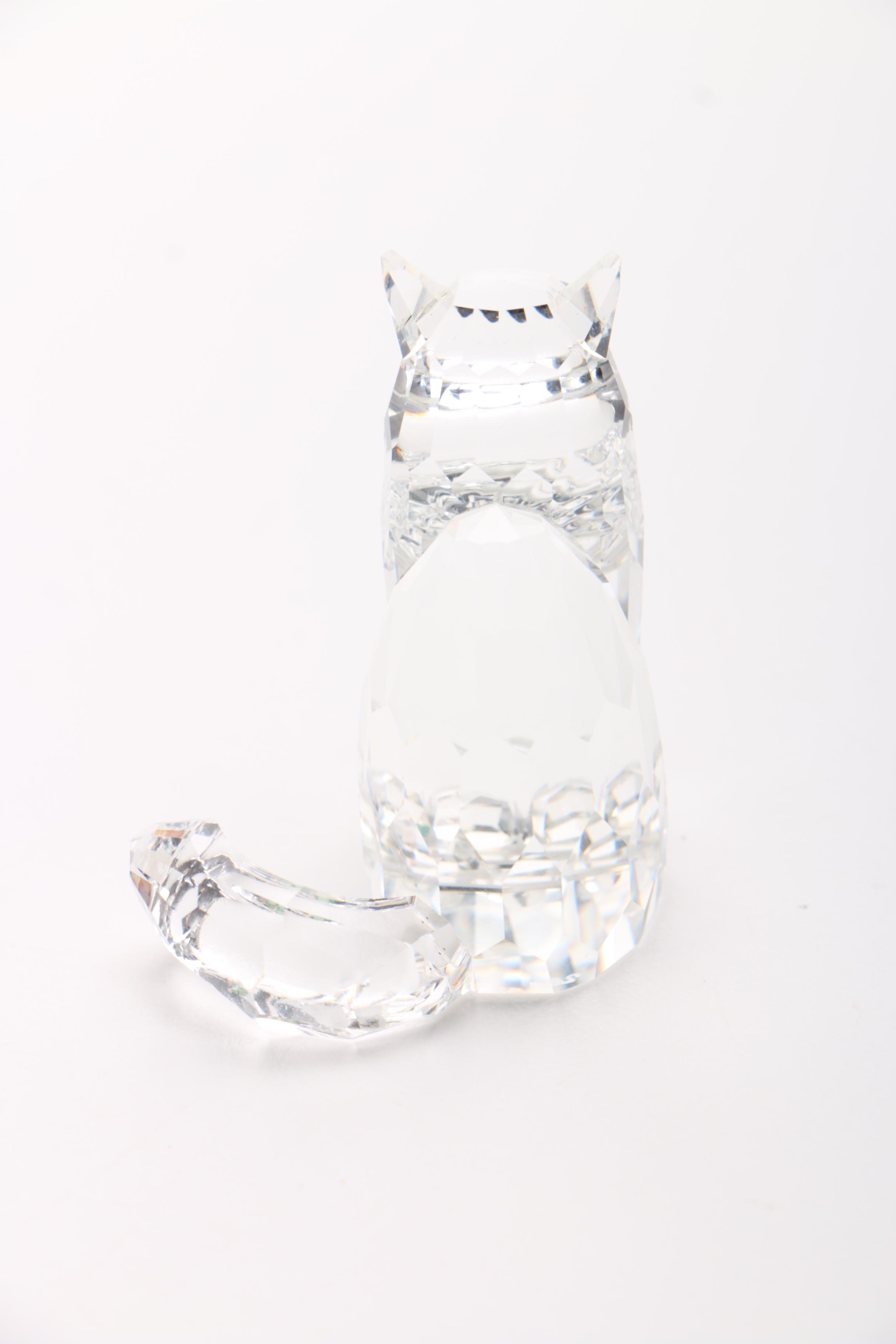 Swarovski Crystal Cat Figurine
