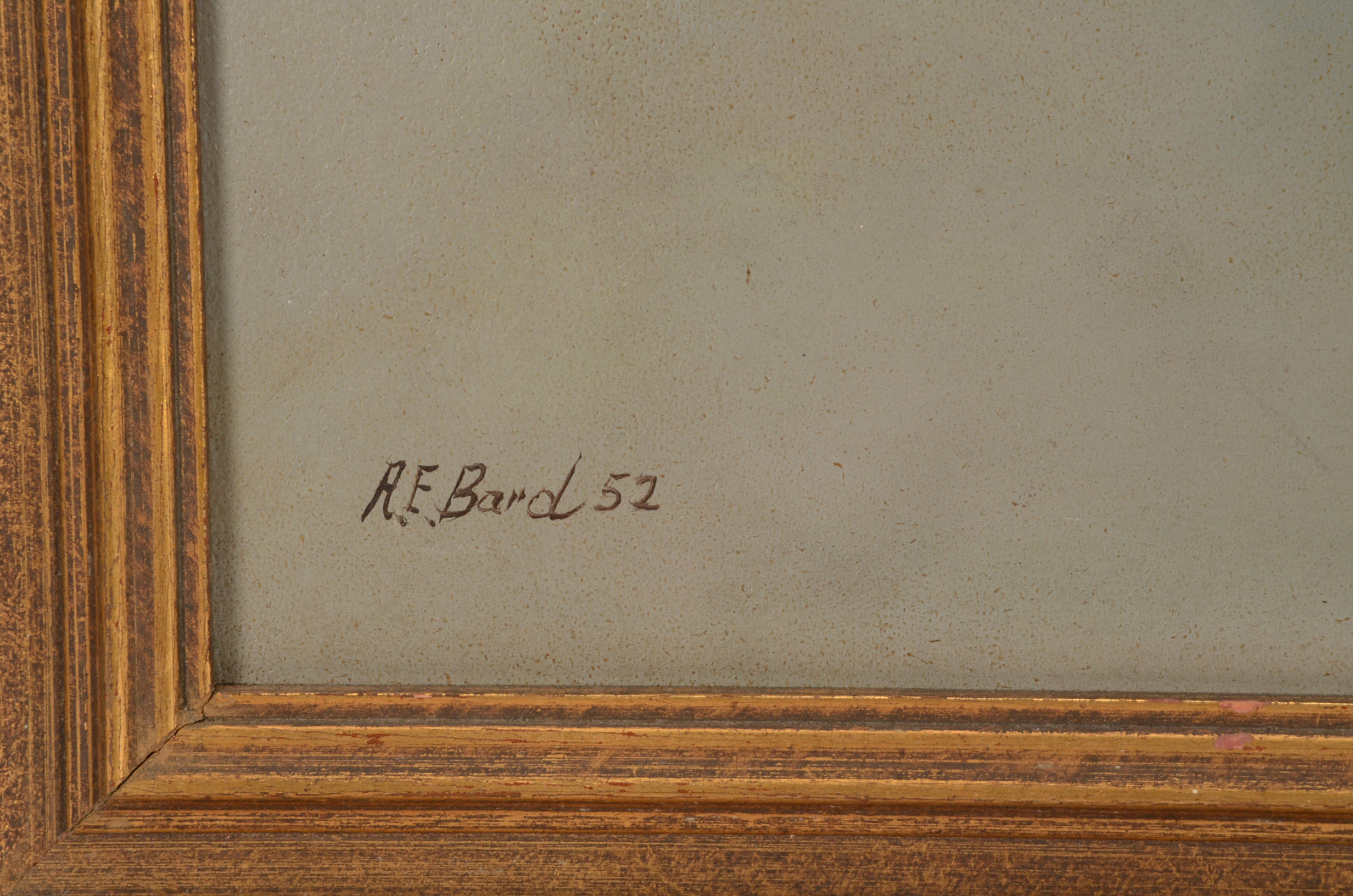 Arthur E. Bard Original 1952 Oil on Academy Board of Horse