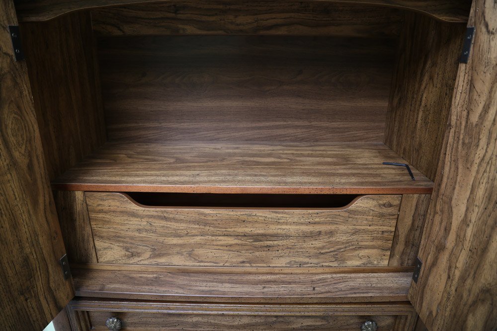 Vintage Provincial Style Armoire by Bassett Furniture