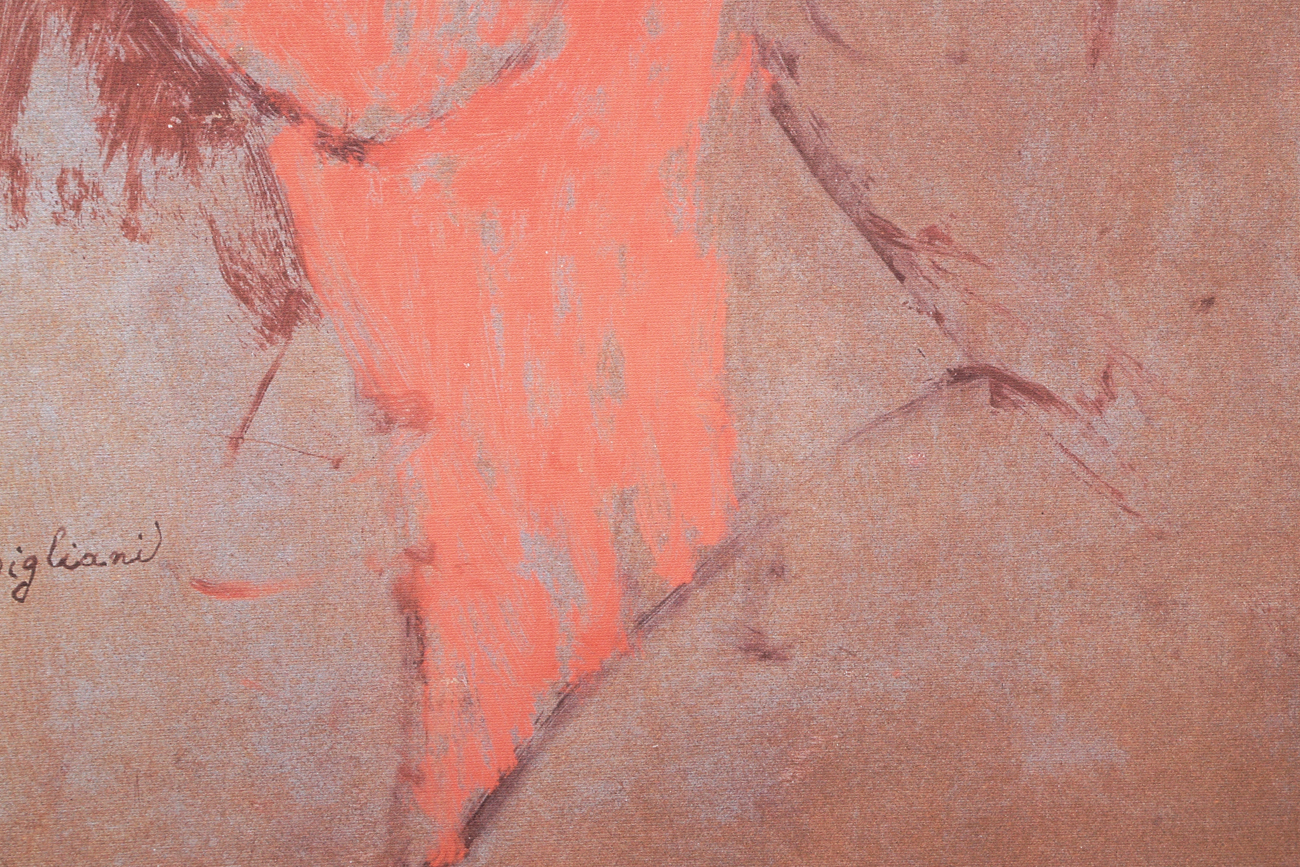 Amedeo Clemente Modigliani  Giclee Print On Canvas "The Red Head"