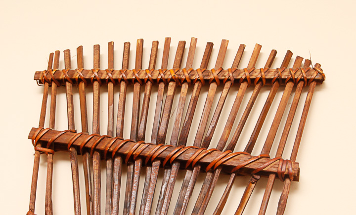 Pair of Decorative Bamboo Boat Oars