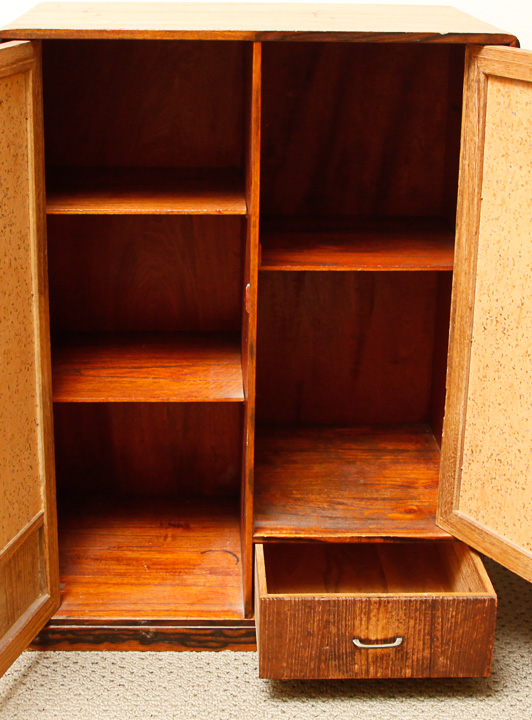 Small Vintage Veneer Cabinet