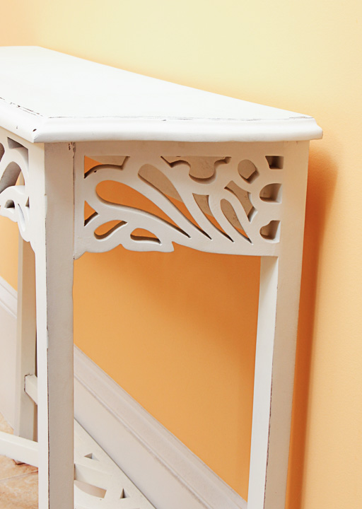White Vanity Table and Cabinet