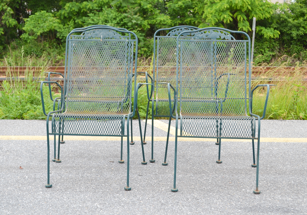 Wrought Iron Sunbeam Patio Table and Chairs