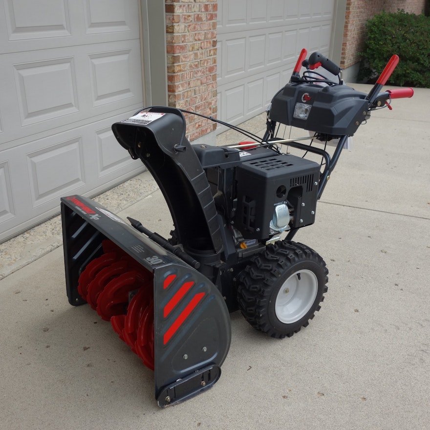 Troy-Bilt Two-Stage Storm 3090 XP Snow Blower and Cover