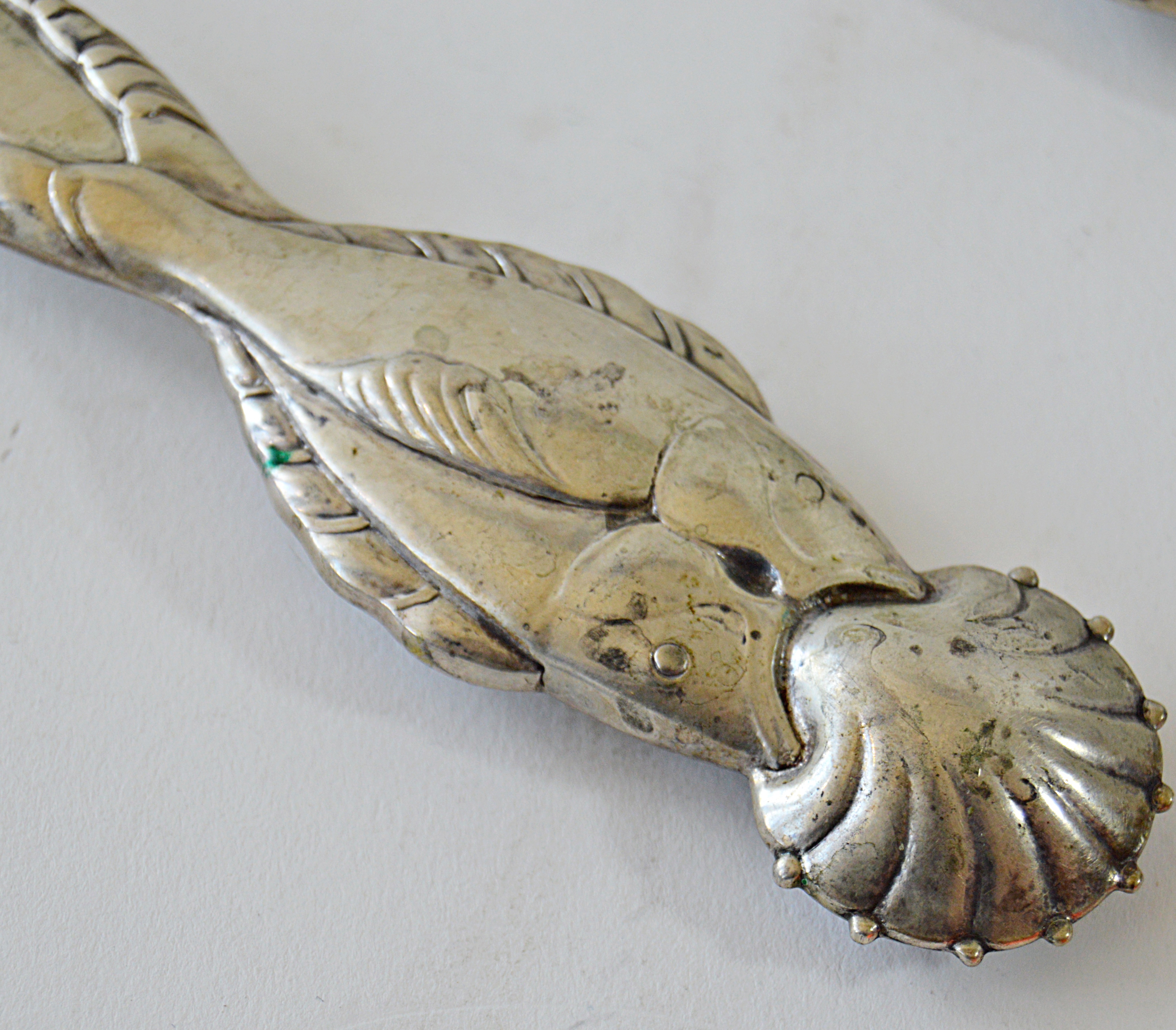 Georg Jensen Art Nouveau 830 Silver Fish Serving Set