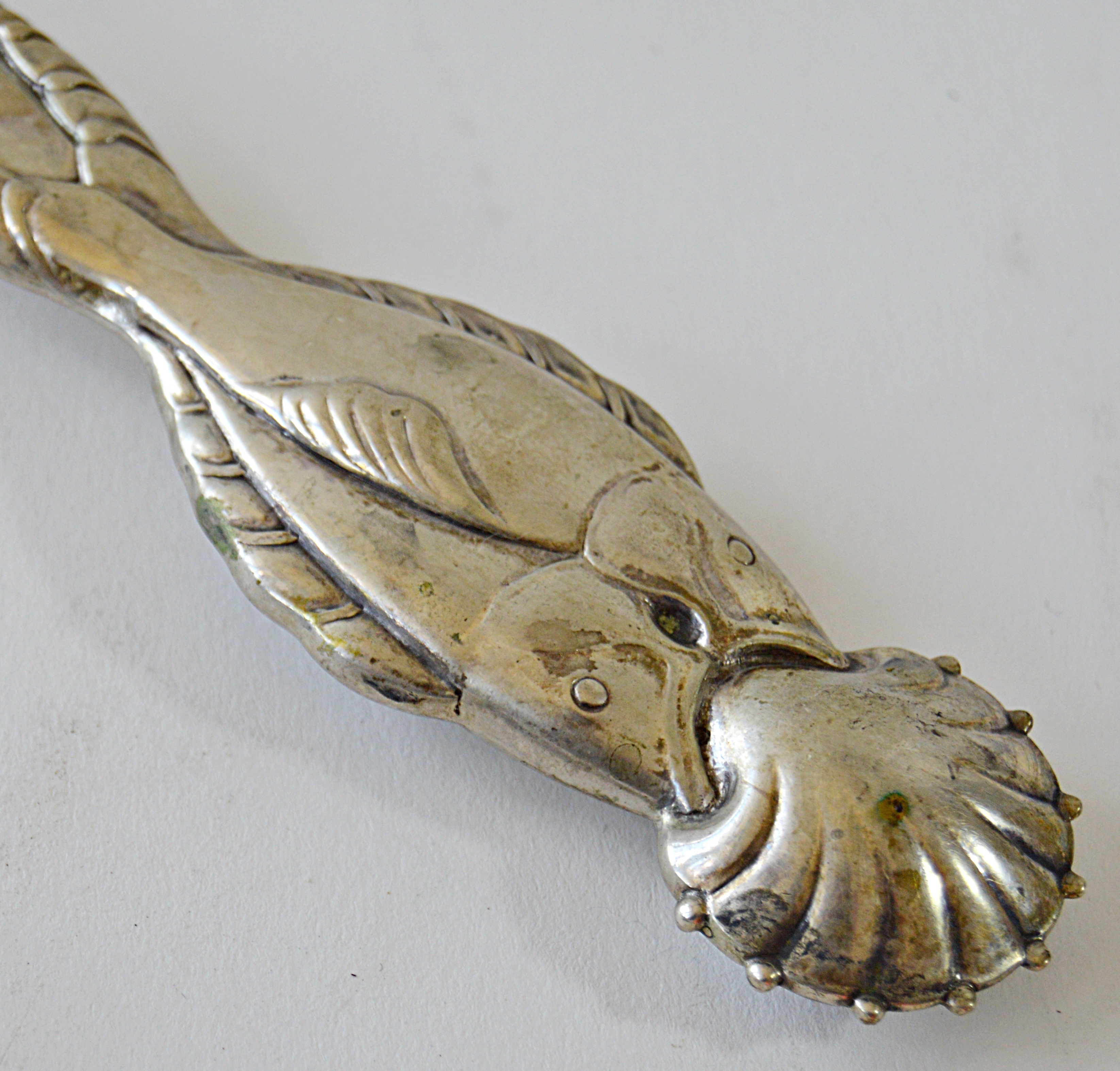 Georg Jensen Art Nouveau 830 Silver Fish Serving Set