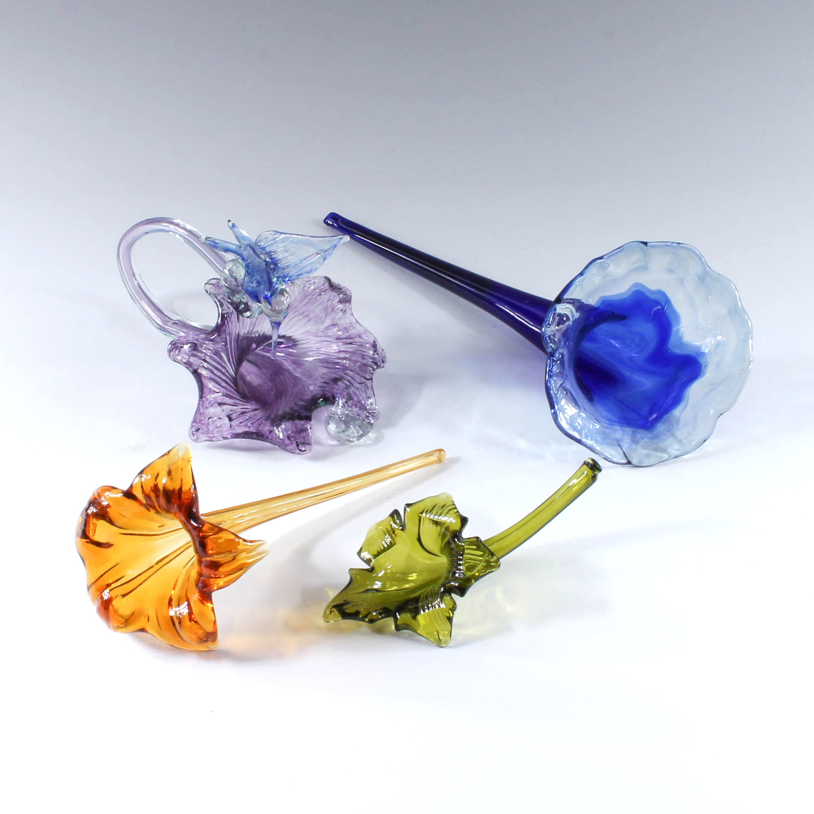 Hand-Blown Art Glass Flower Assortment
