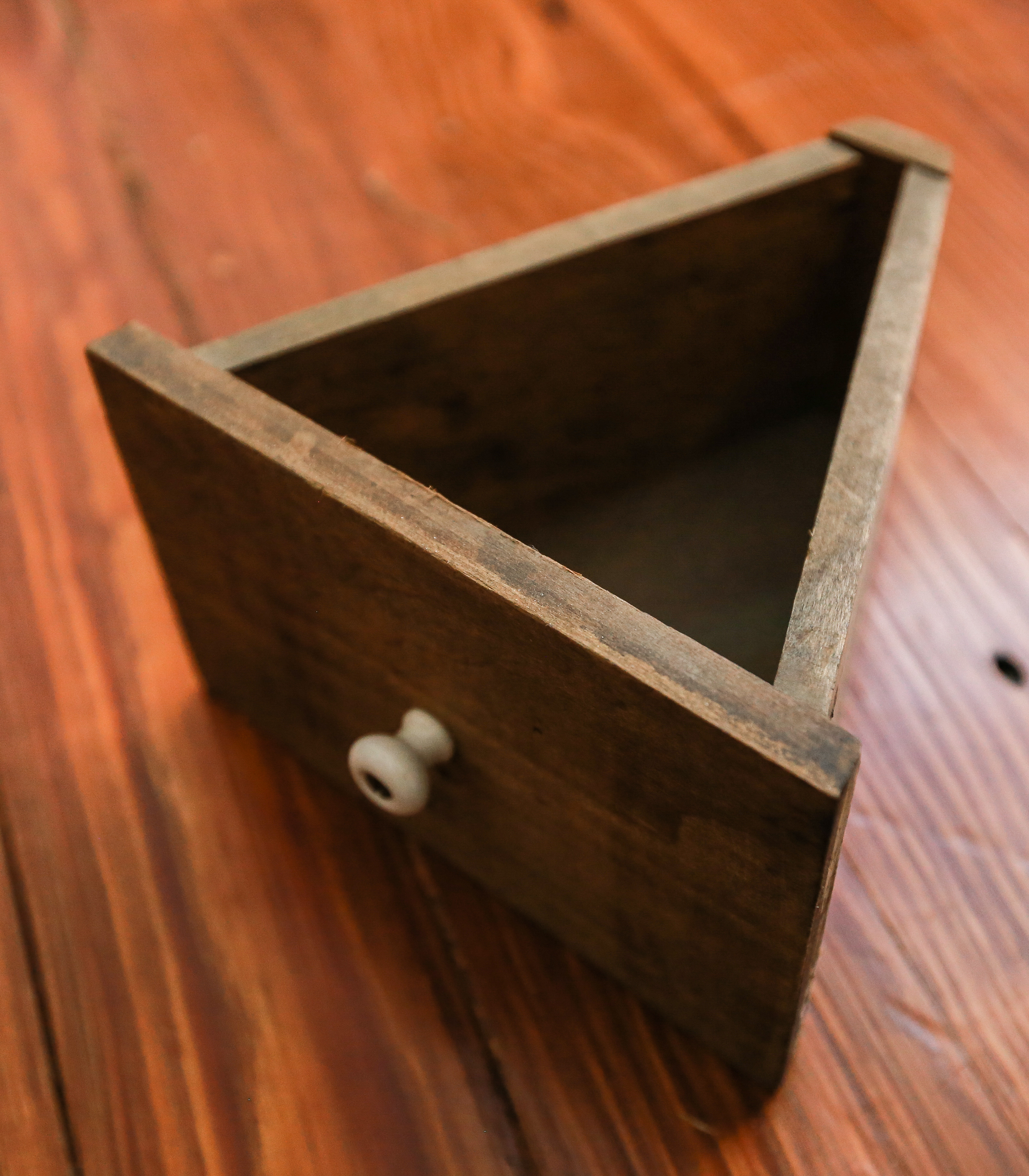 Antique Octagonal Rotating Hardware Cabinet