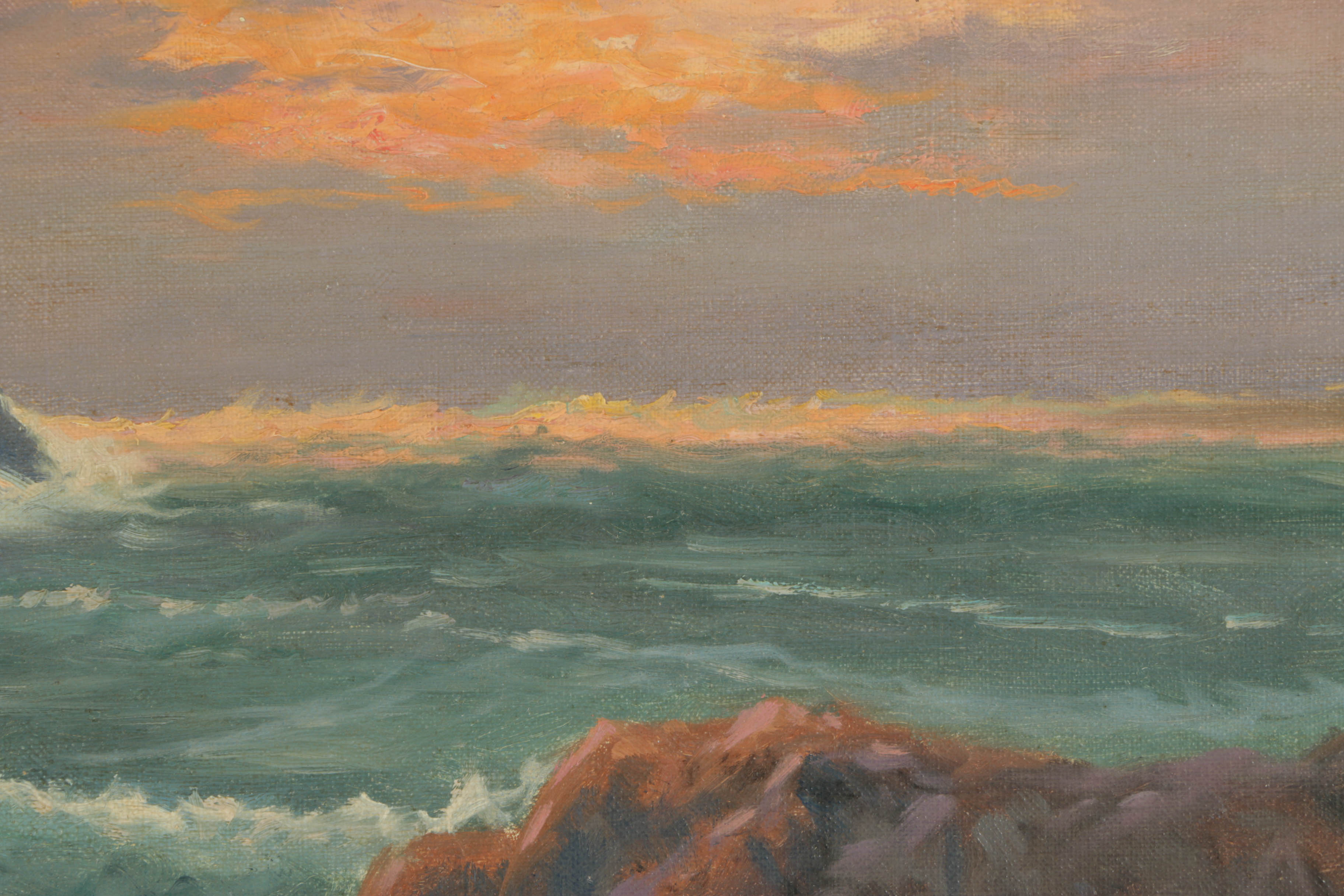 Hugo Petersen Oil Painting on Board "Bornholm"