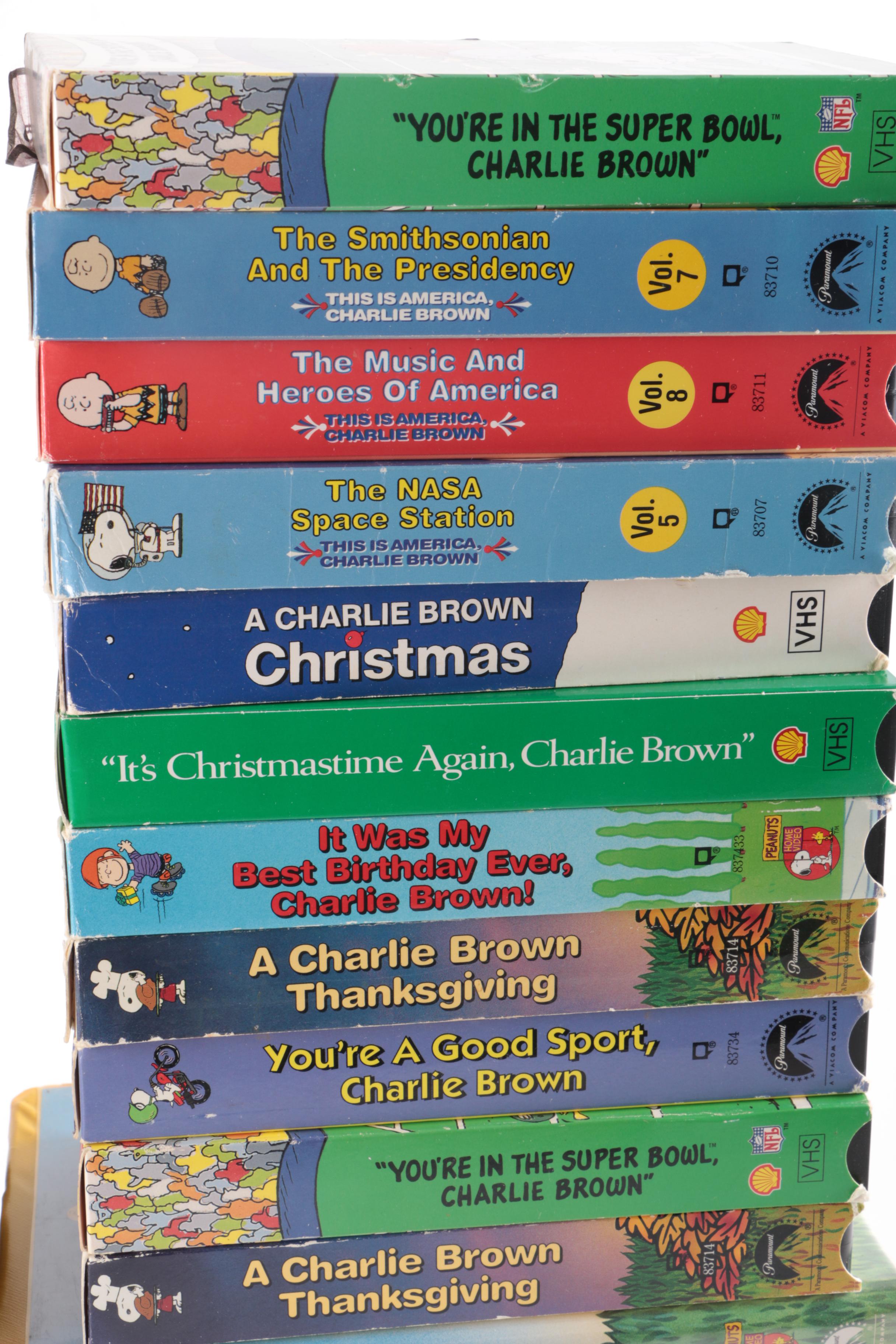 "Peanuts," Charlie Brown and Snoopy VHS Collection, Game and More