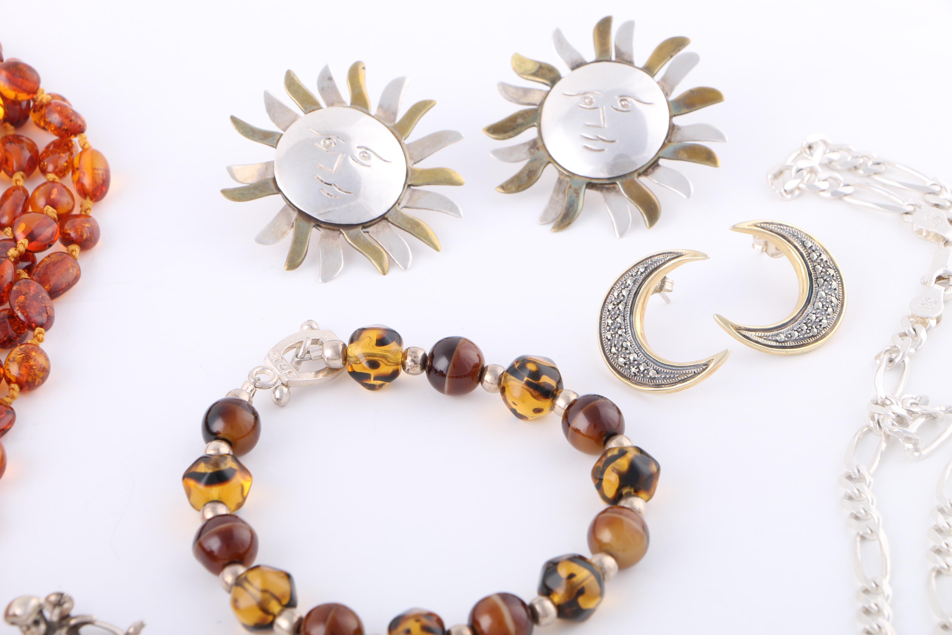 Sterling Silver and Beaded Costume Jewelry