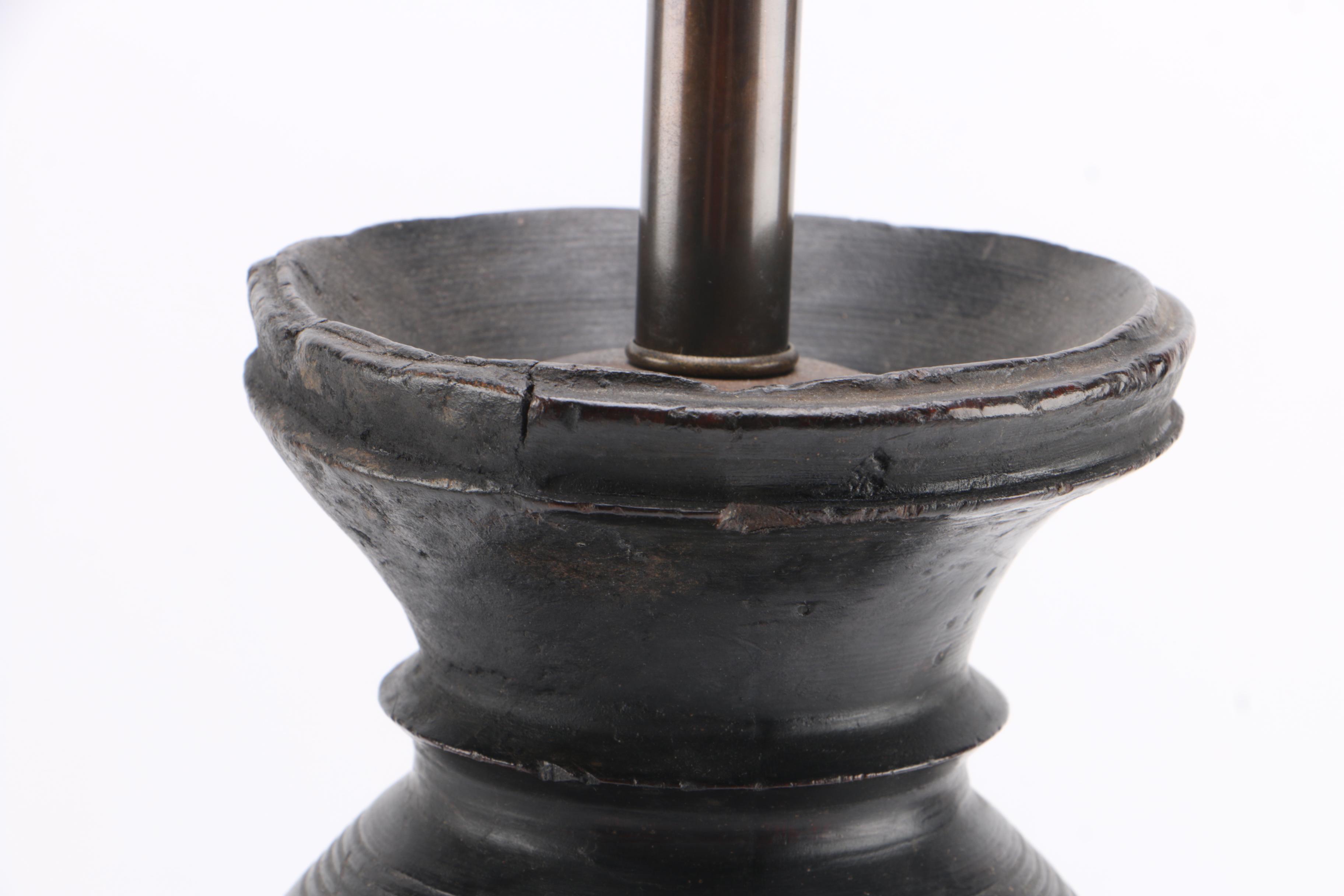 Vintage Wood Table Lamp