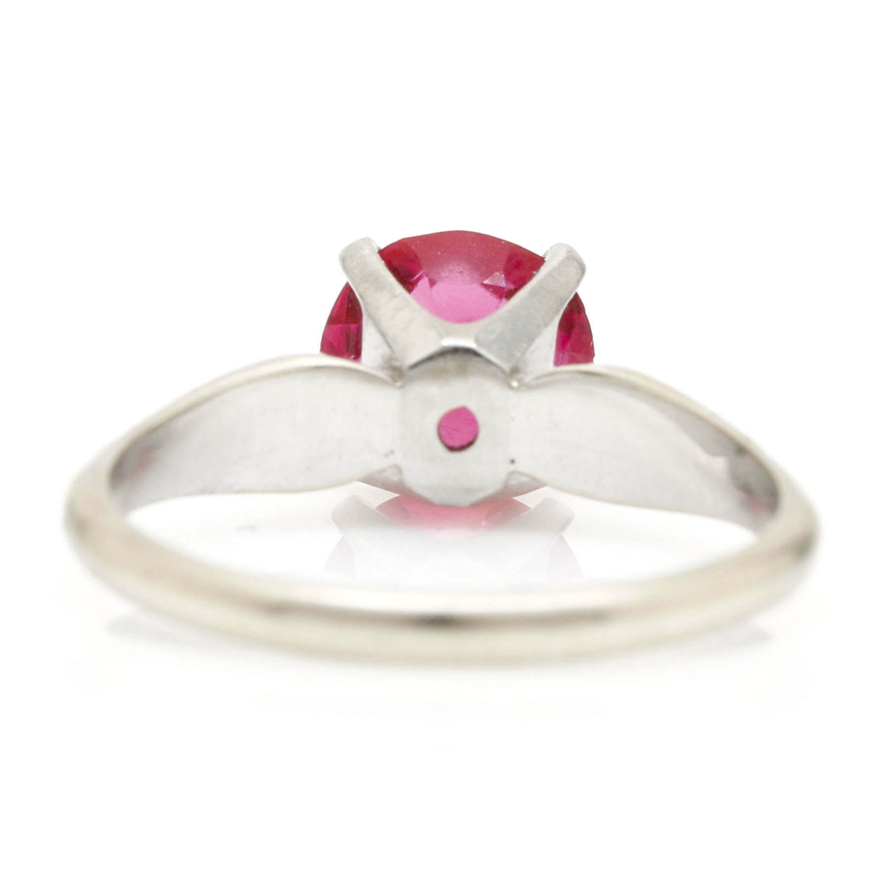10K White Gold Ruby Ring