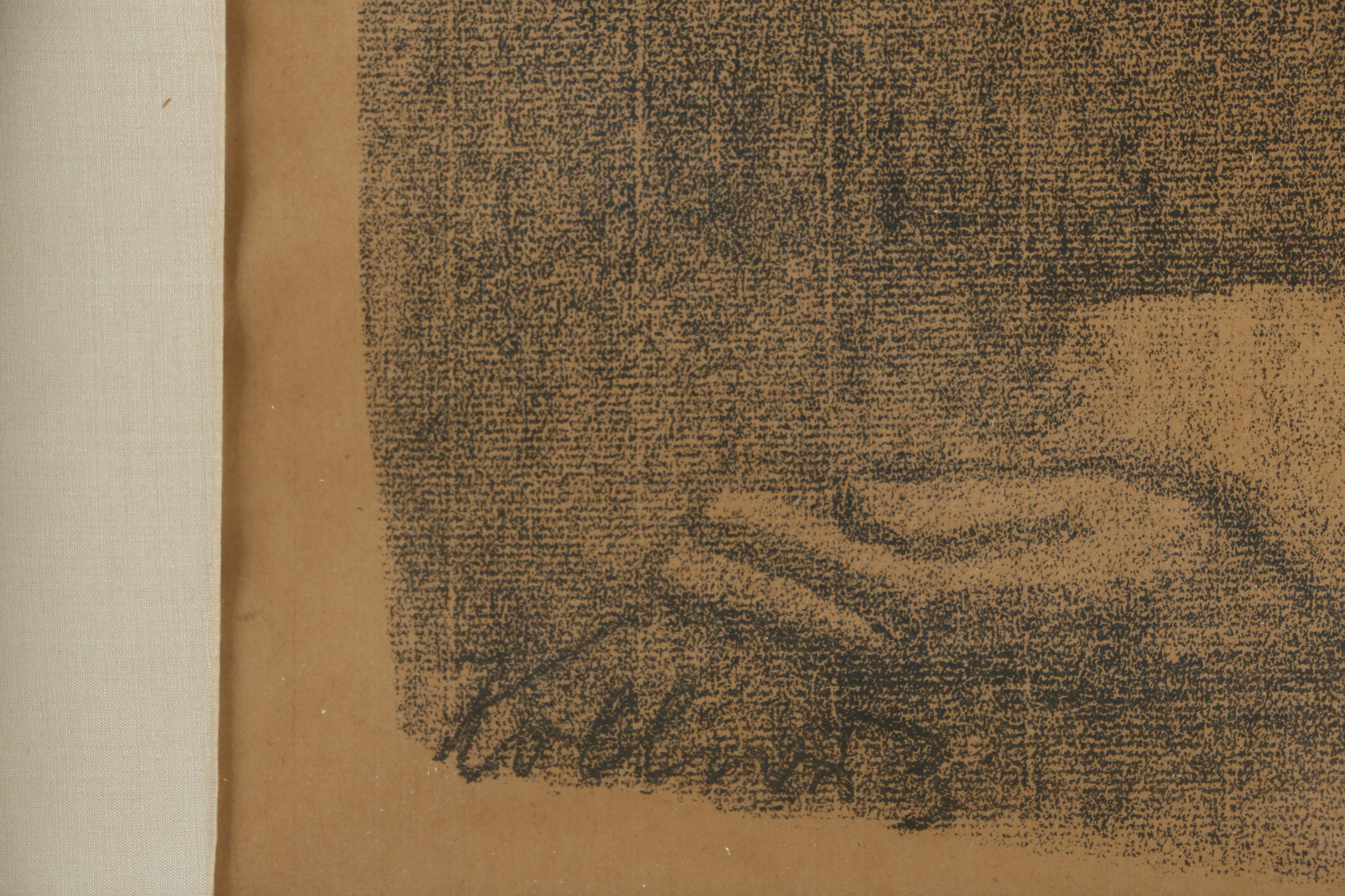 Käthe Kollwitz Lithograph of "Das Bangen"