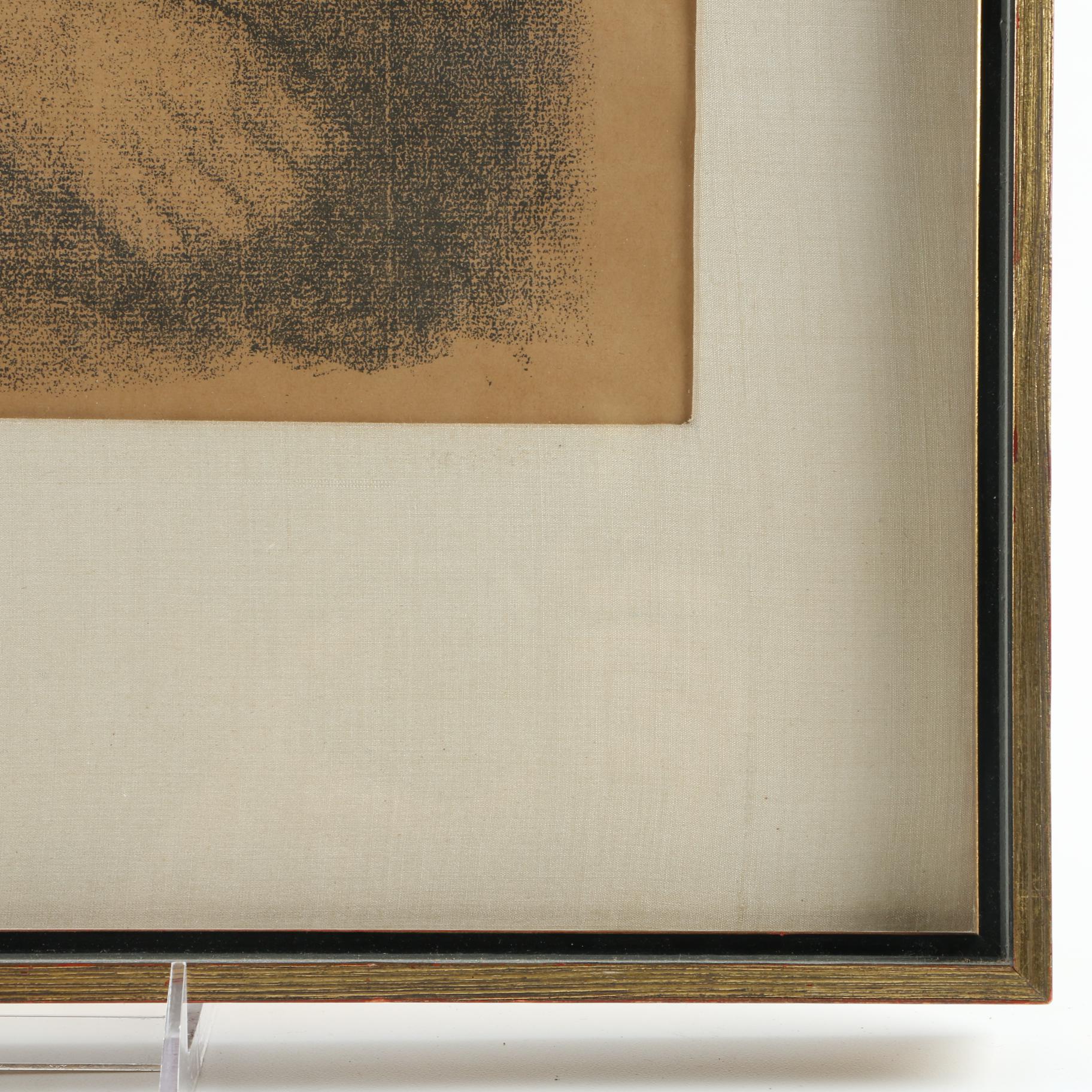 Käthe Kollwitz Lithograph of "Das Bangen"