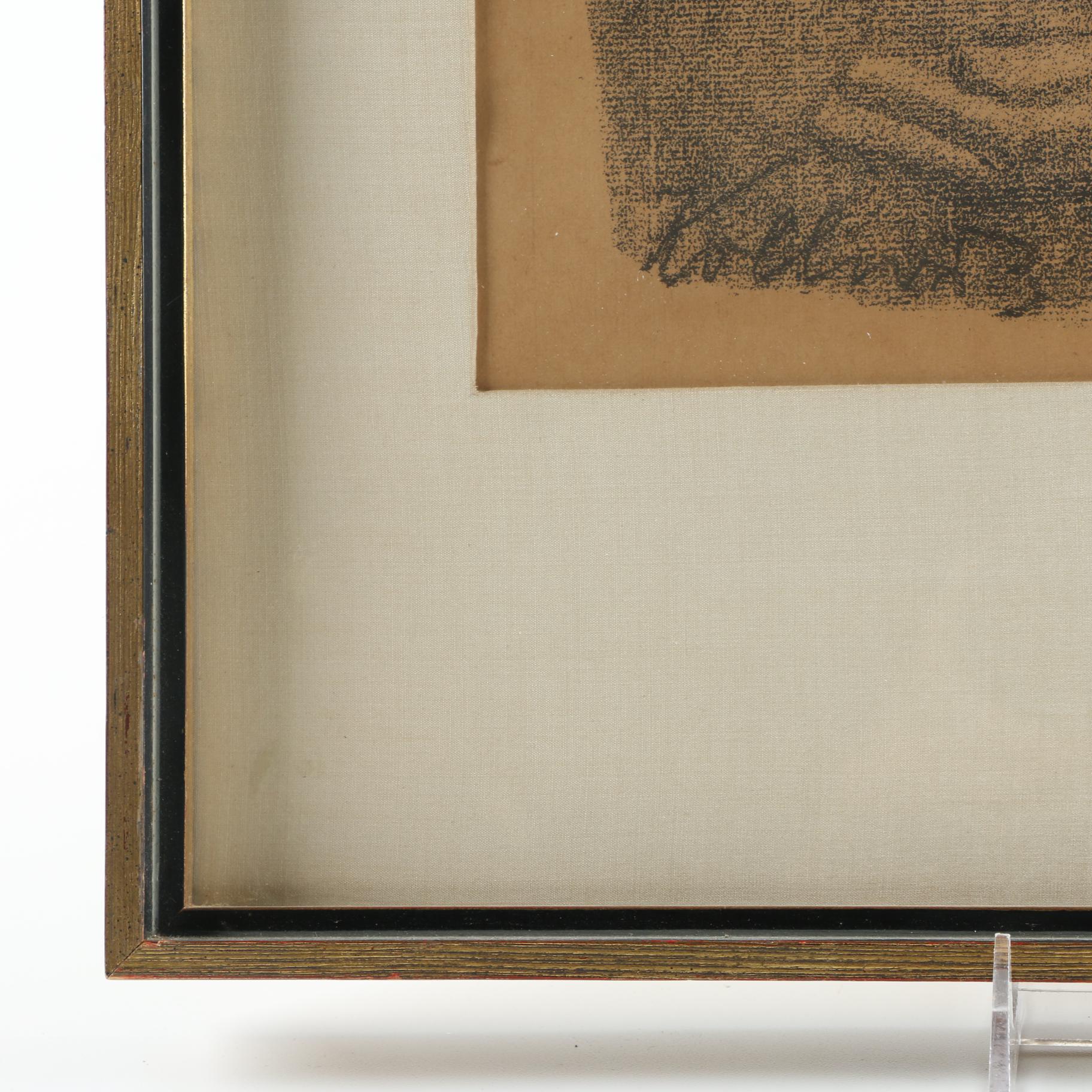 Käthe Kollwitz Lithograph of "Das Bangen"