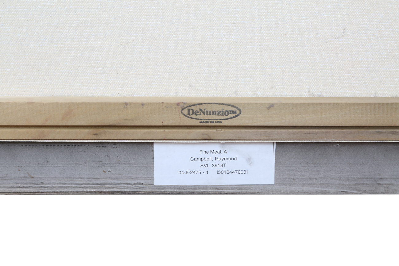 Raymond Campbell Giclee Print On Canvas "A Fine Meal"