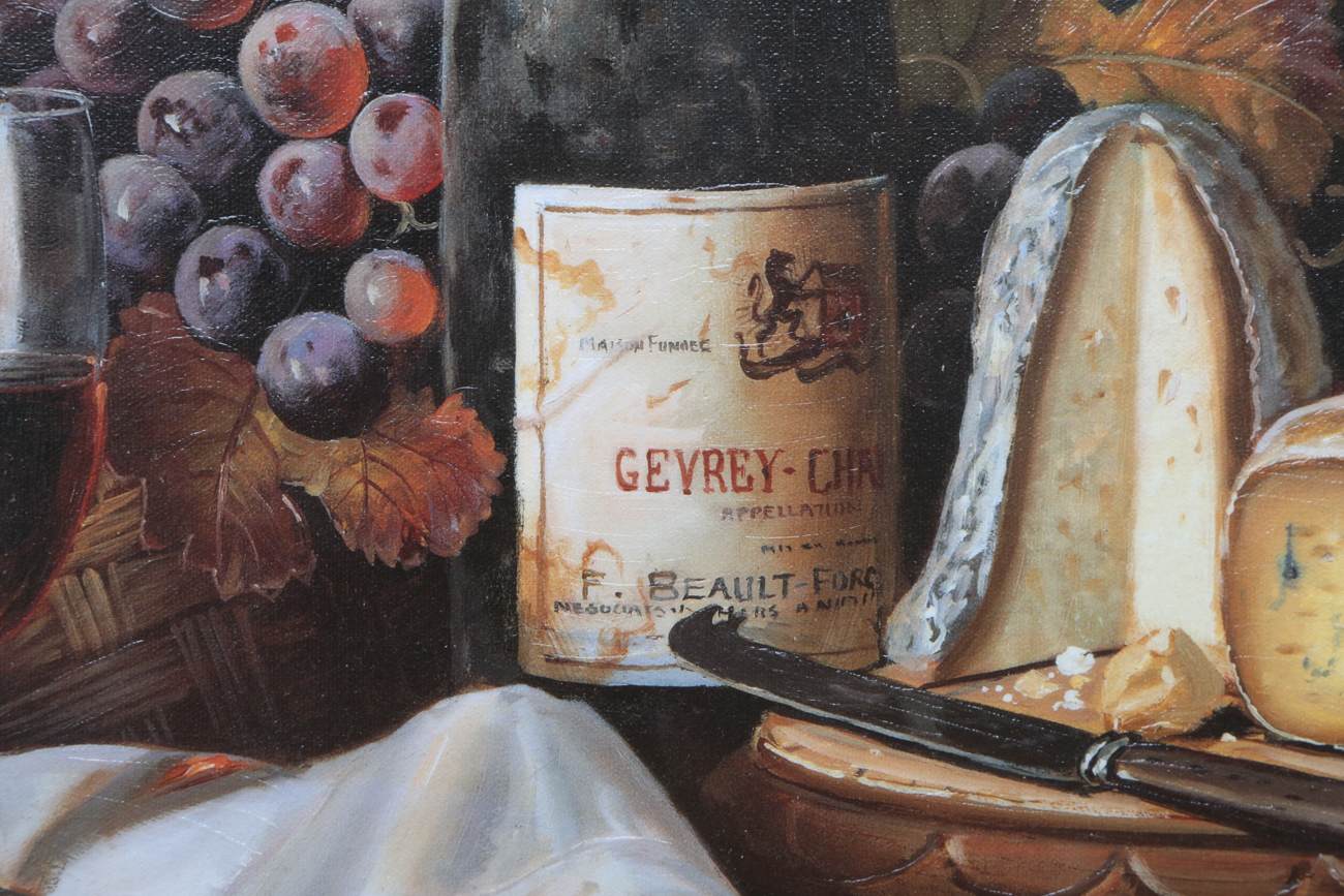 Raymond Campbell Giclee Print On Canvas "A Fine Meal"