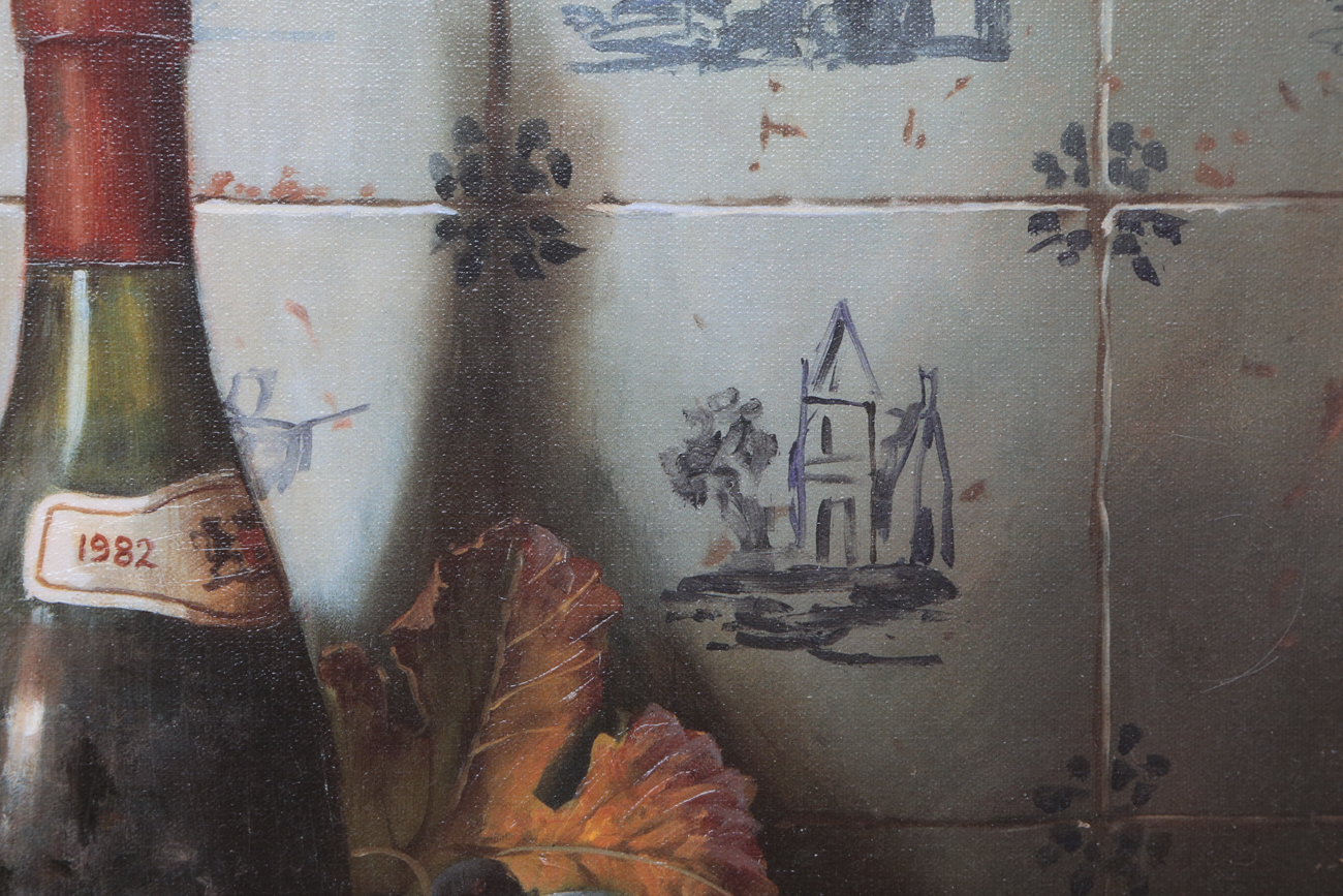 Raymond Campbell Giclee Print On Canvas "A Fine Meal"