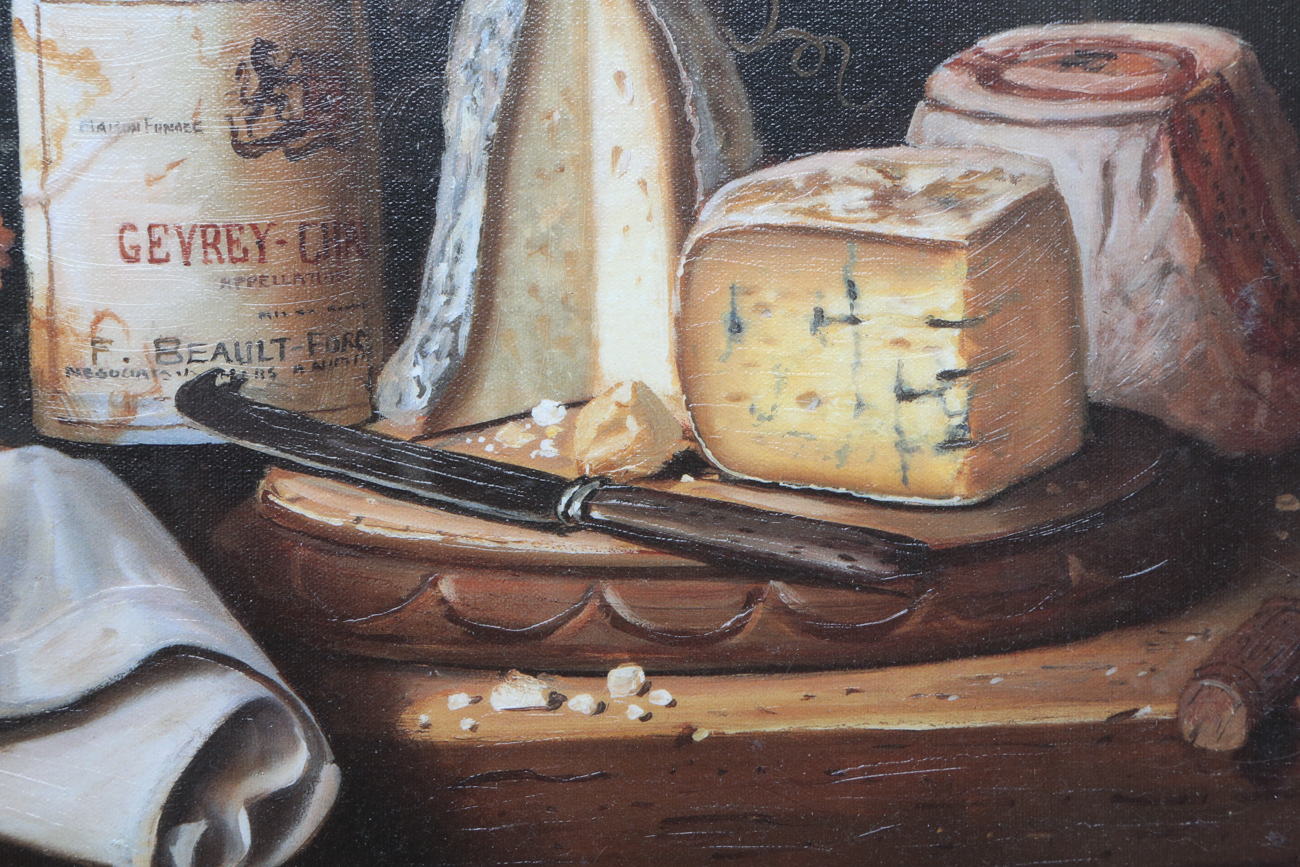 Raymond Campbell Giclee Print On Canvas "A Fine Meal"