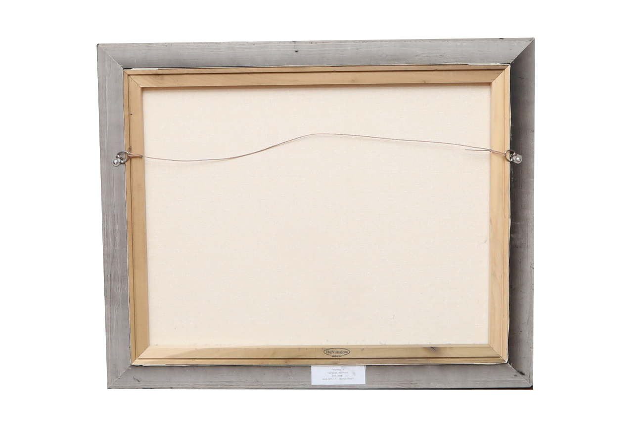 Raymond Campbell Giclee Print On Canvas "A Fine Meal"