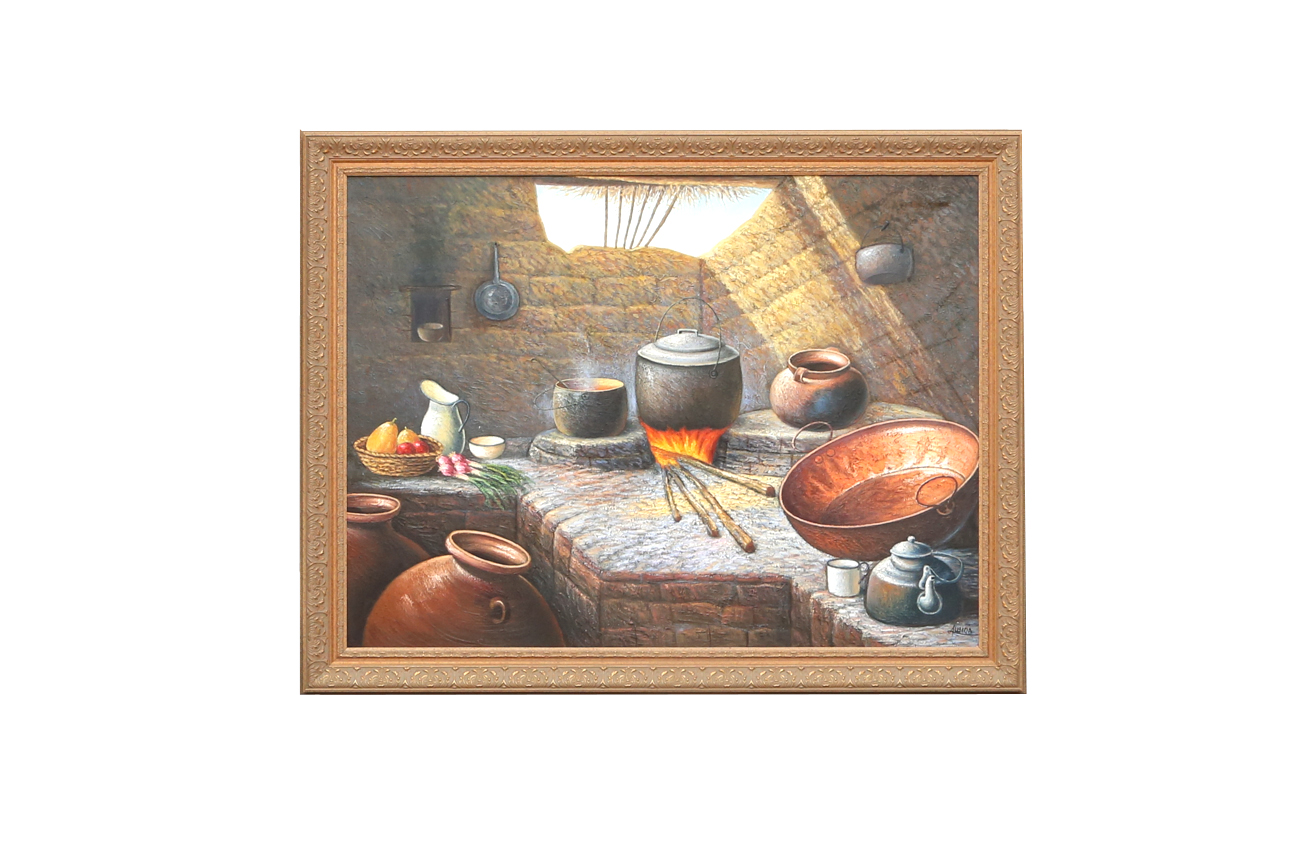 Acrylic Still Life Painting On Canvas