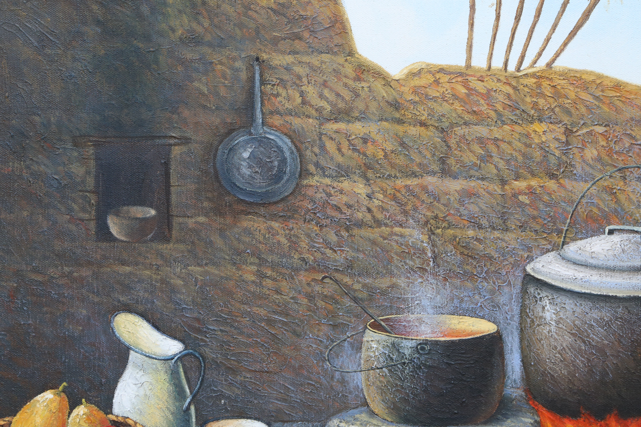 Acrylic Still Life Painting On Canvas