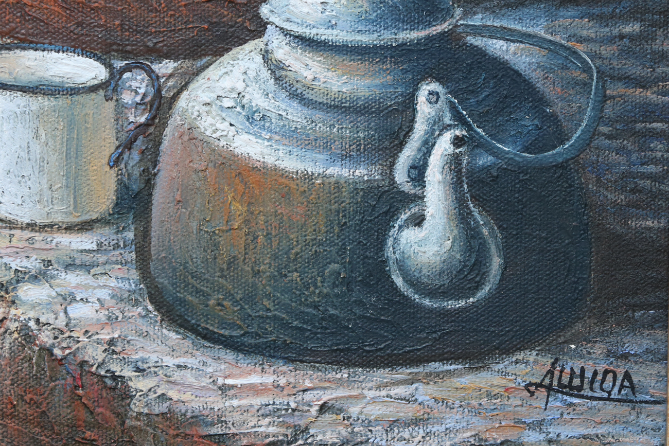 Acrylic Still Life Painting On Canvas