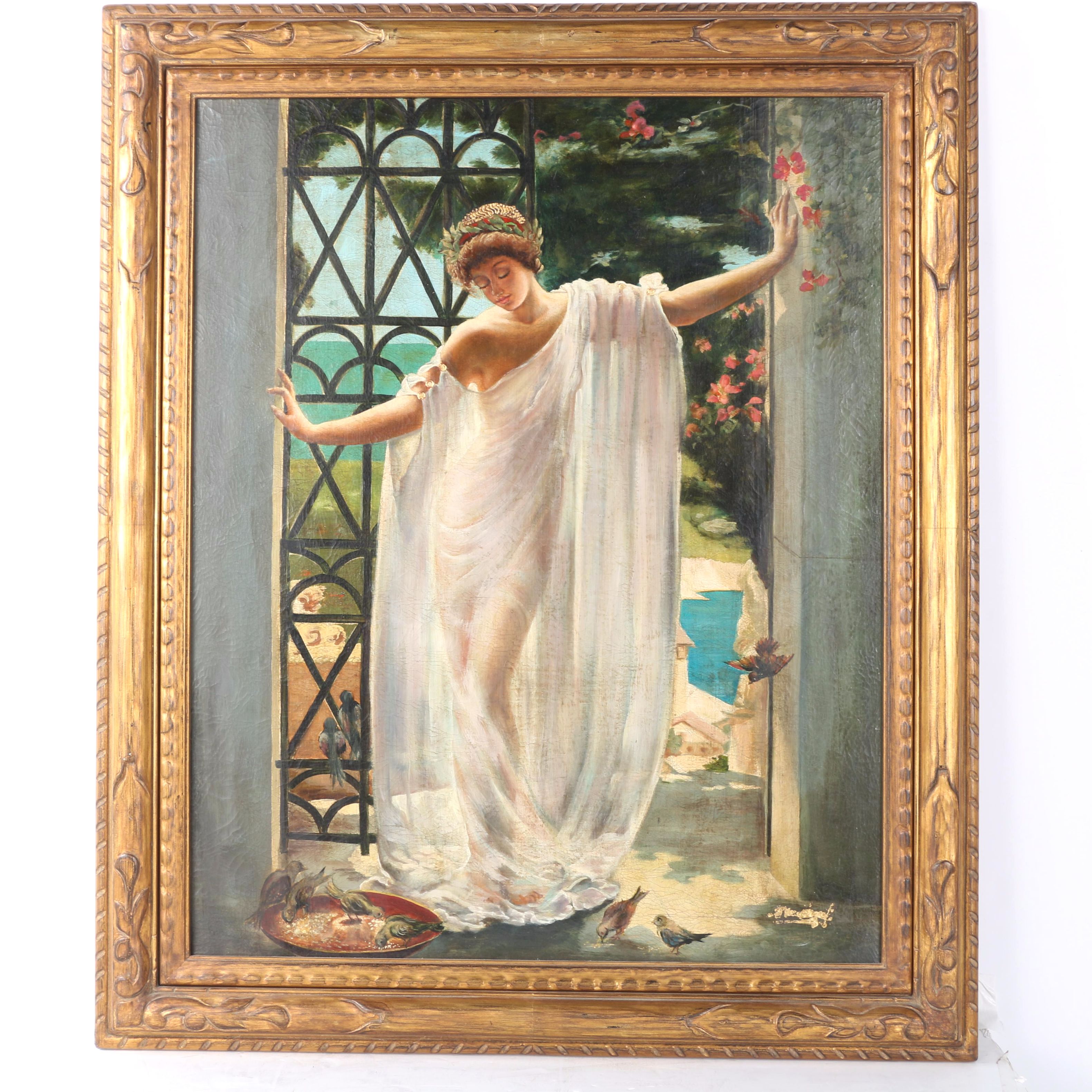 Diana Mendoza Oil on Canvas "Woman Standing"