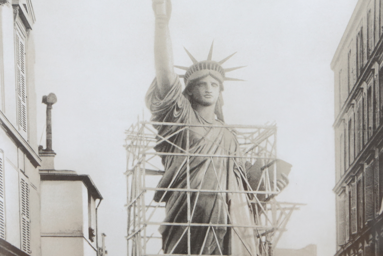 Offset Lithograph of "Statue of Liberty in Paris, 1886"