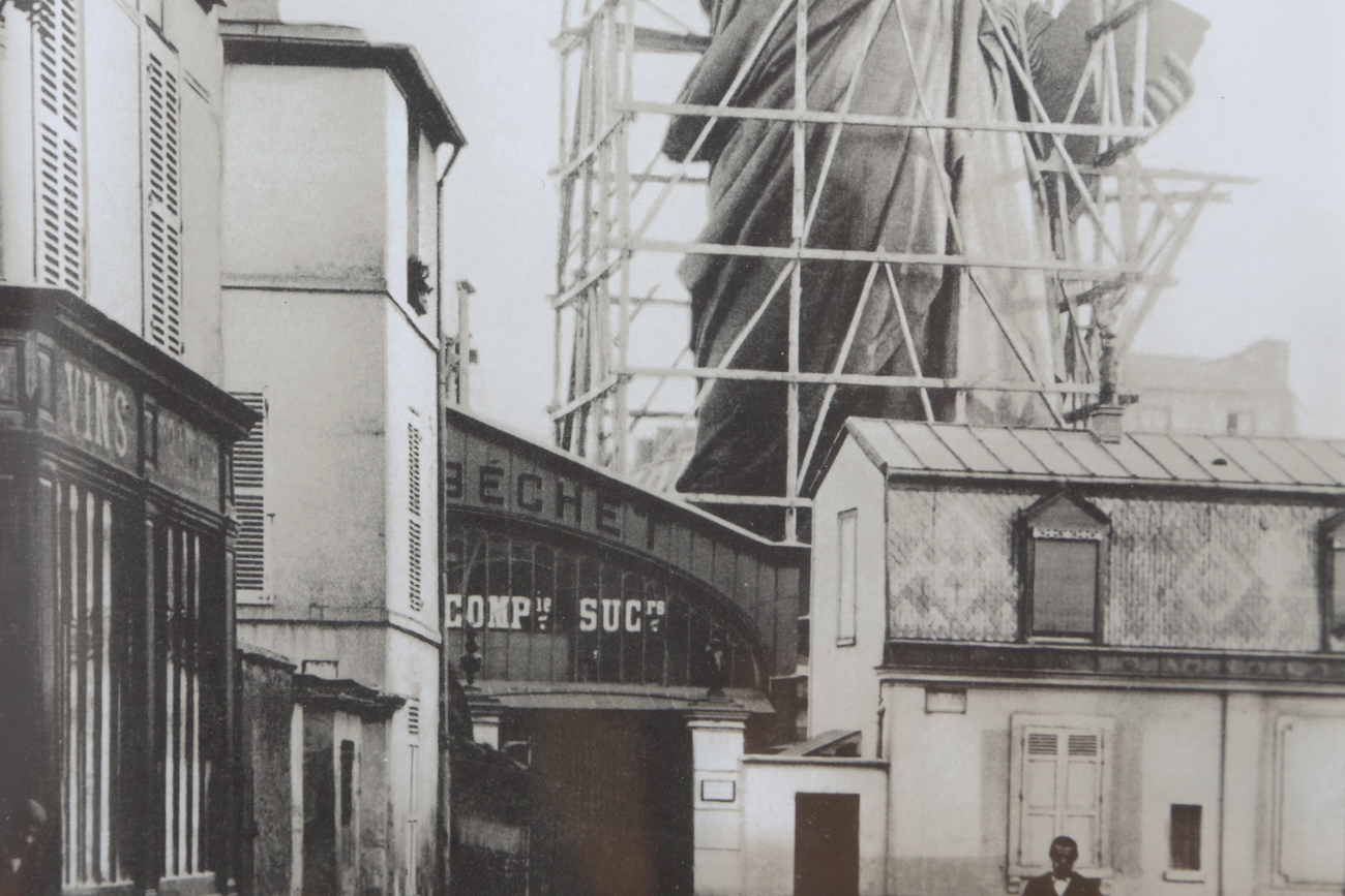 Offset Lithograph of "Statue of Liberty in Paris, 1886"