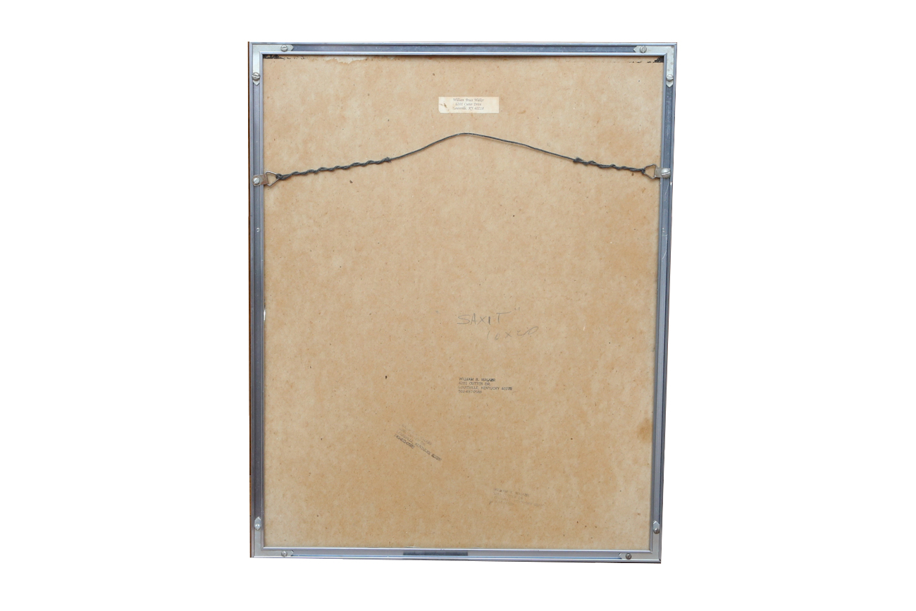 William Bruce Walker Original Watercolor Painting "Saxit"