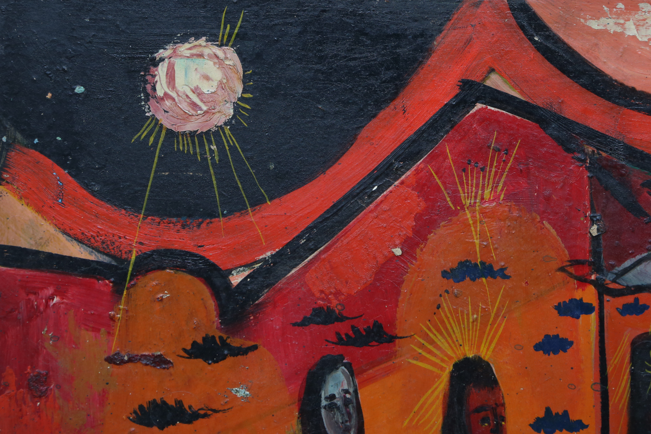 Nahum Tschacbasov Original Oil Painting "Women In The Boat"