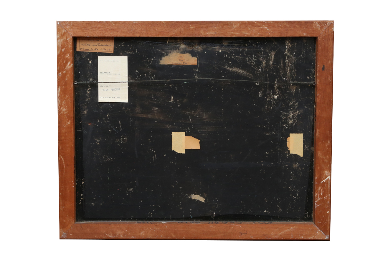 Nahum Tschacbasov Original Oil Painting "Women In The Boat"