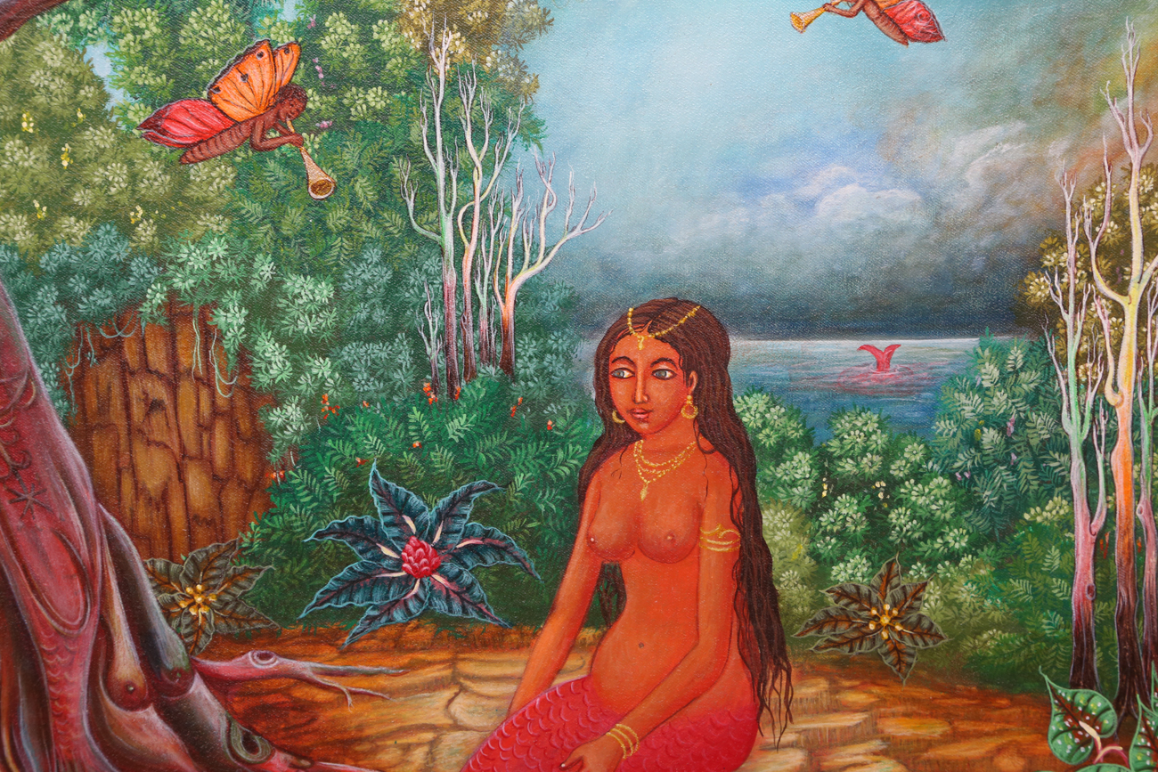 JaJ Luberisse Mythical Inspired Acrylic Painting On Canvas