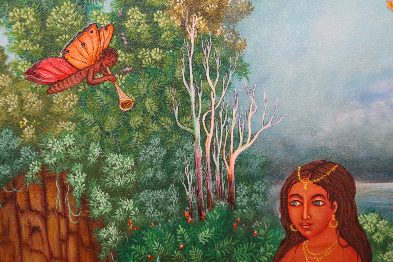 JaJ Luberisse Mythical Inspired Acrylic Painting On Canvas